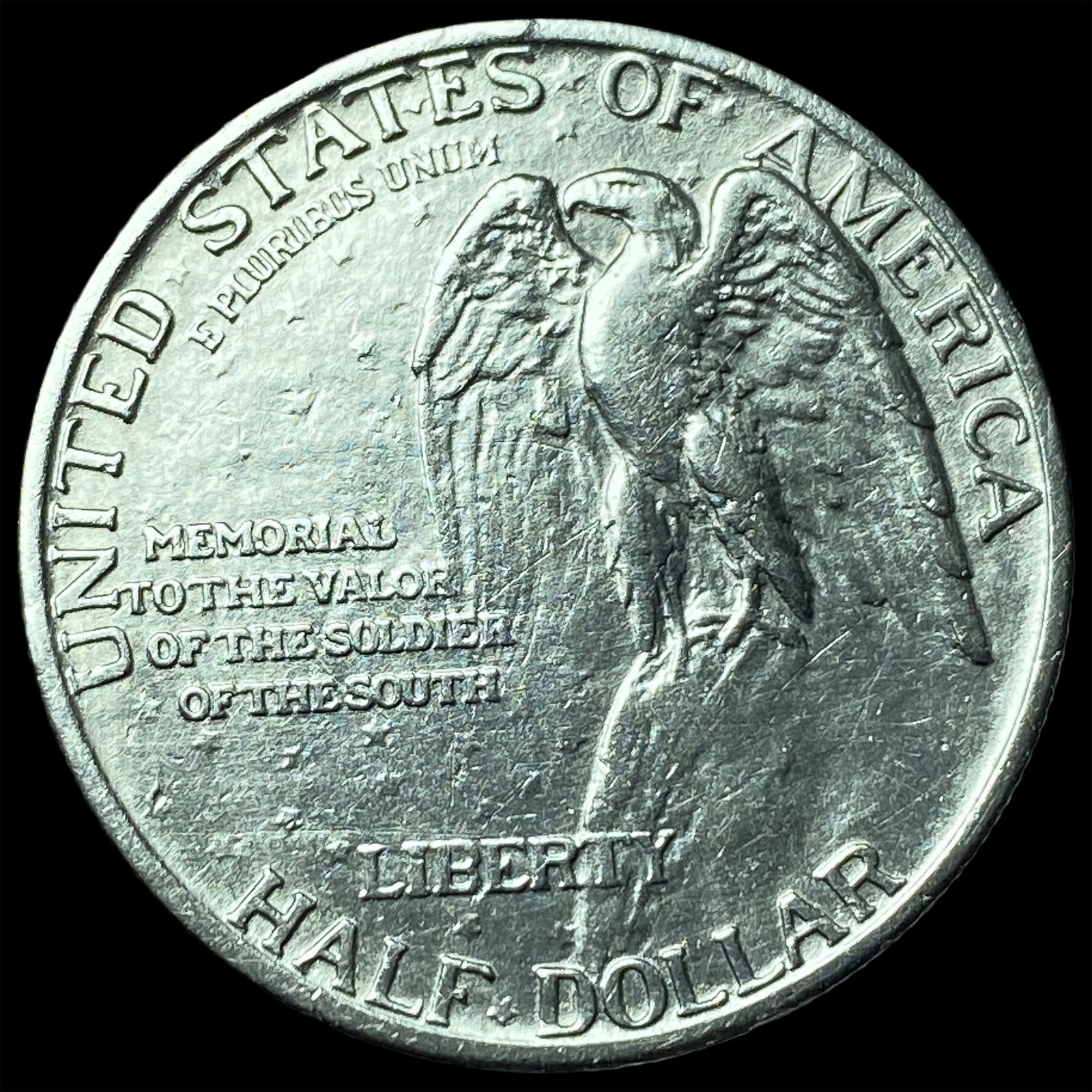 1925 Silver Half Dollar Stone Mountain CLOSELY UNCIRCULATED - 2