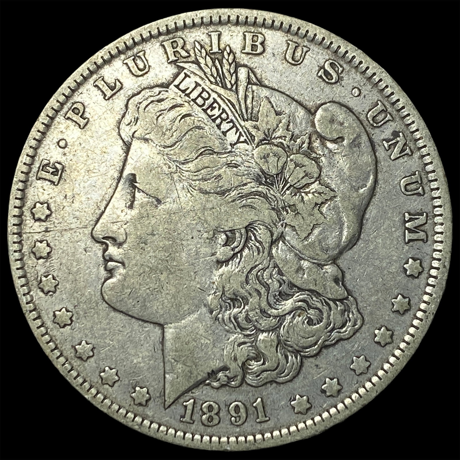 1891-O Silver Morgan Dollar LIGHTLY CIRCULATED: 1891-O Silver Morgan Dollar LIGHTLY CIRCULATED