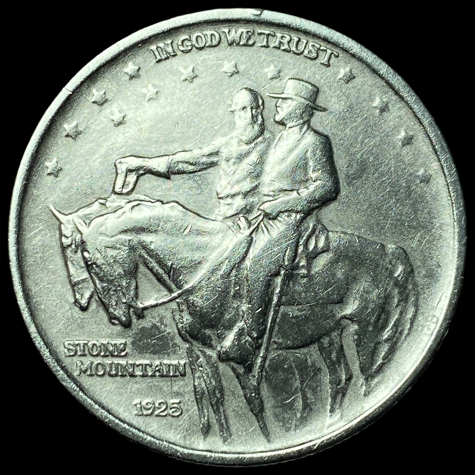 1925 Silver Stone Mountain Half Dollar CHOICE AU: 1925 Silver Stone Mountain Half Dollar CHOICE AU