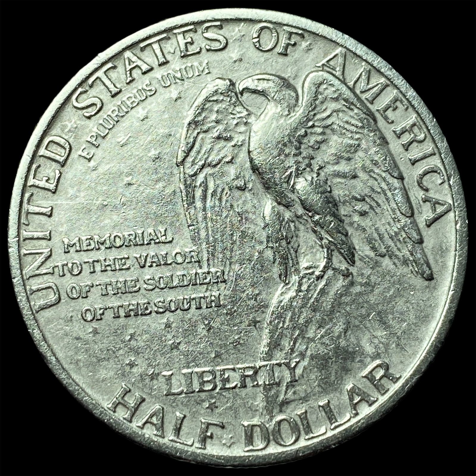1925 Silver Stone Mountain Half Dollar CHOICE AU - 2