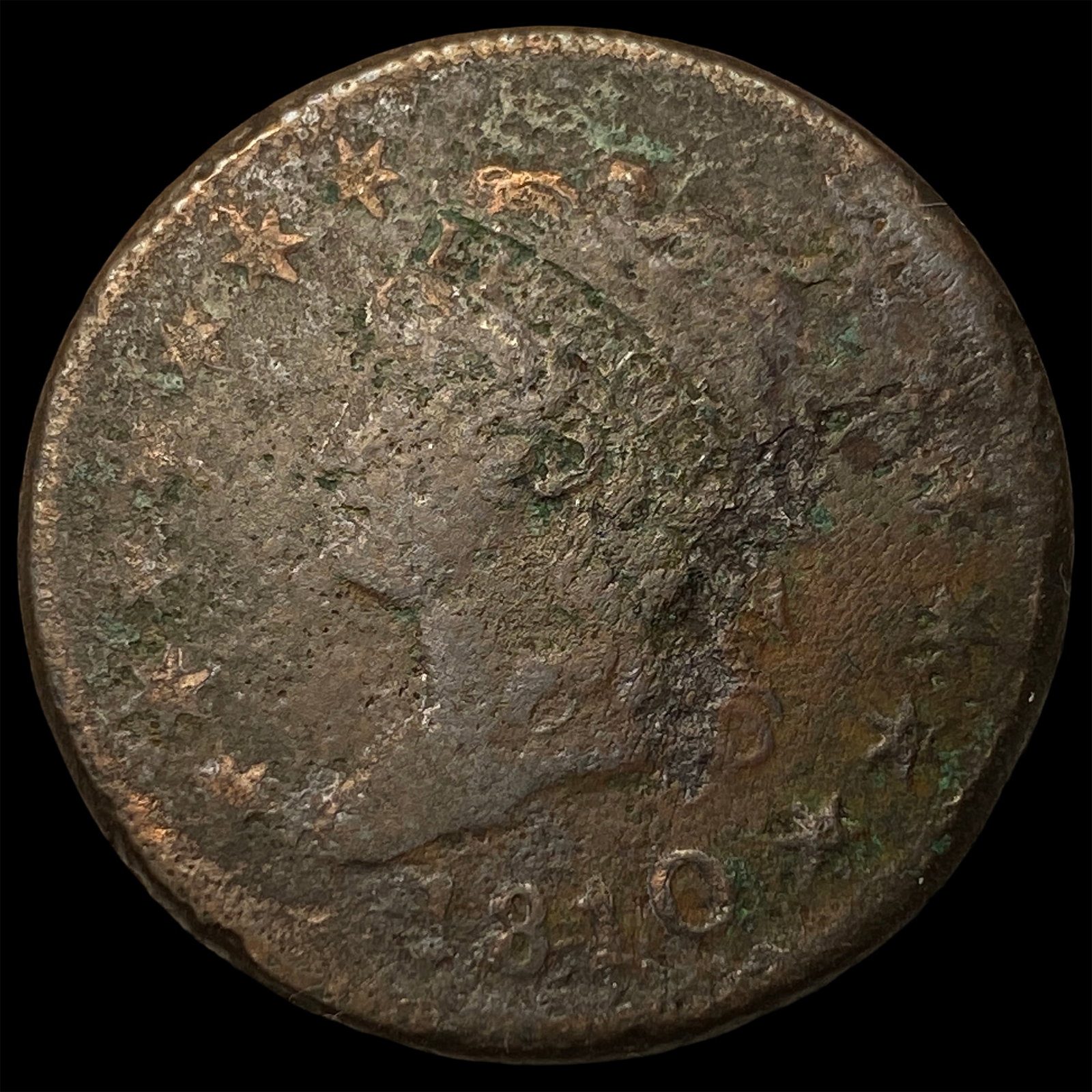 1810 Classic Head Large Cent NICELY CIRCULATED: 1810 Classic Head Large Cent NICELY CIRCULATED