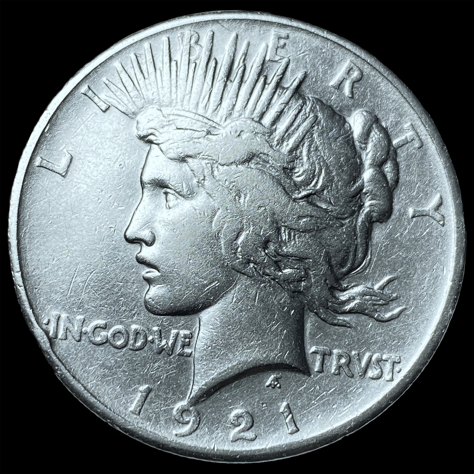 1921 Silver Peace Dollar CLOSELY UNCIRCULATED: 1921 Silver Peace Dollar CLOSELY UNCIRCULATED