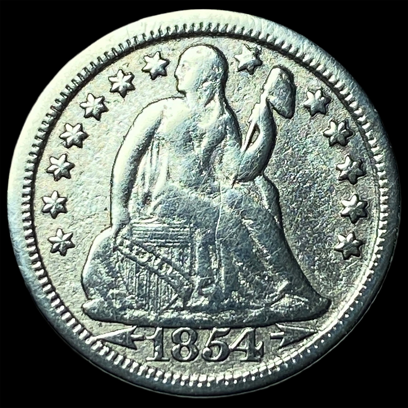 1854-O Silver Seated Liberty Dime HIGH GRADE: 1854-O Silver Seated Liberty Dime HIGH GRADE