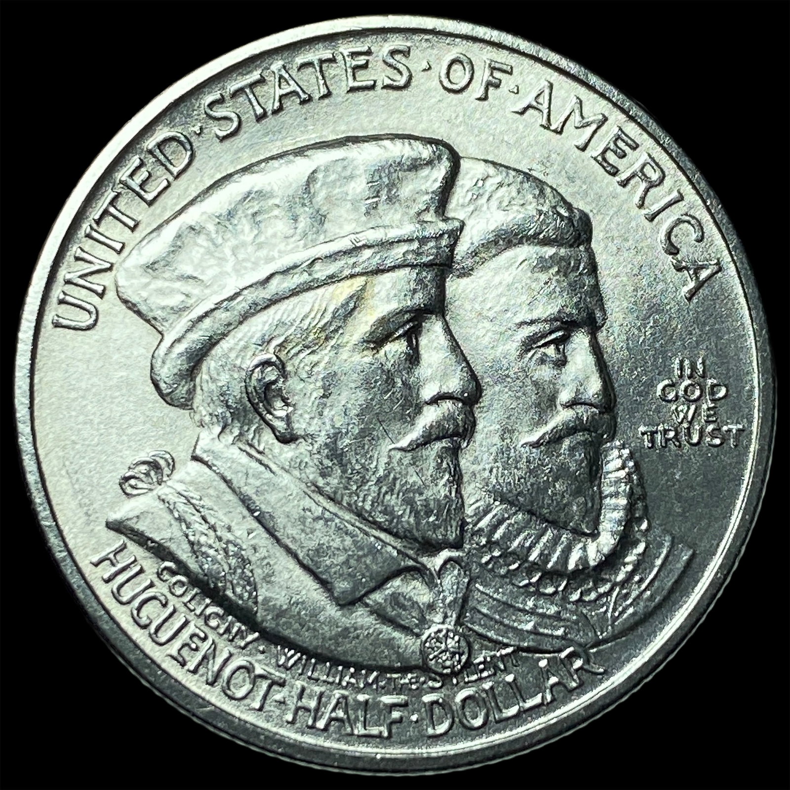 1924 Silver Huguenot-Walloon Half Dollar NICELY CIRCULATED: 1924 Silver Huguenot-Walloon Half Dollar NICELY CIRCULATED