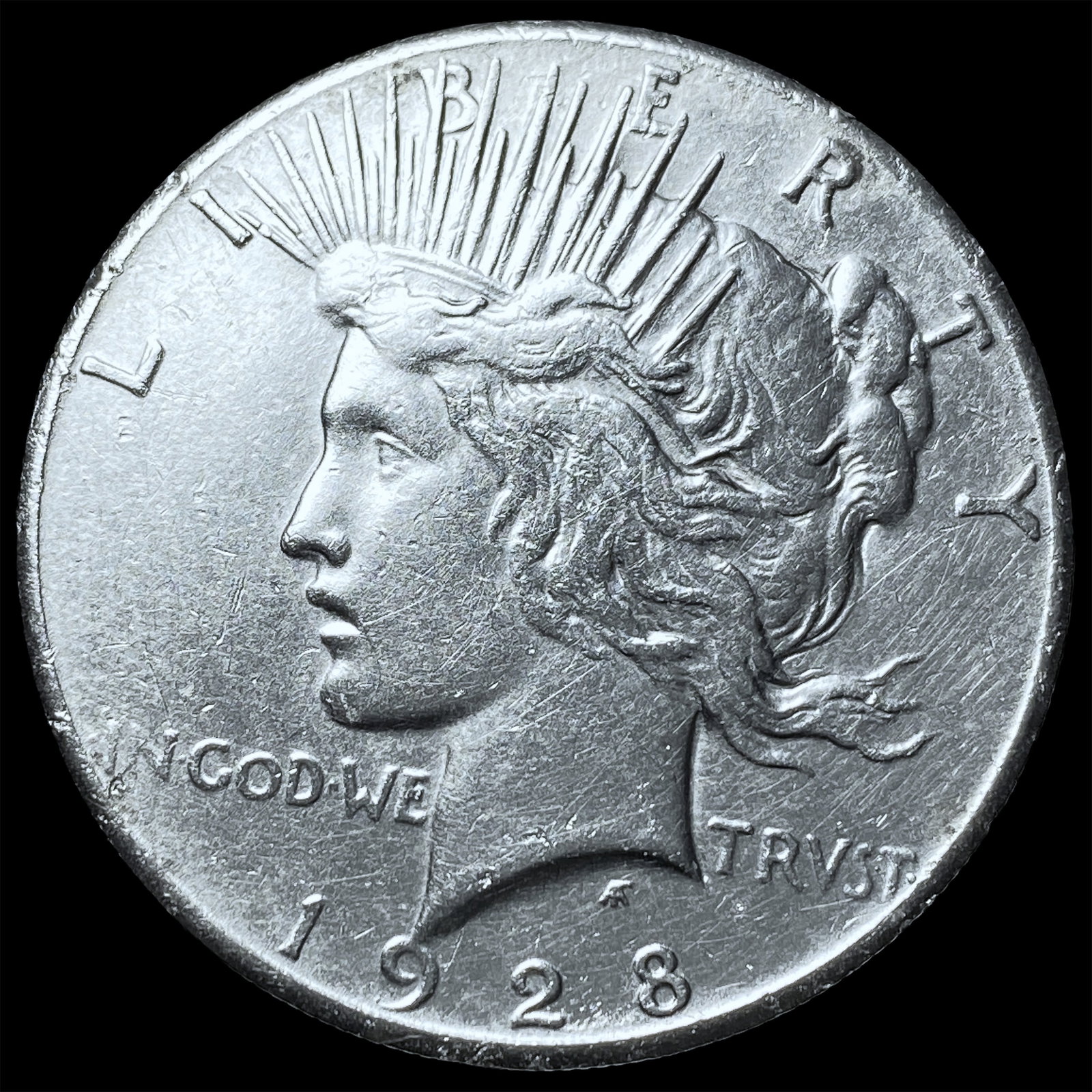 1928 Silver Peace Dollar CHOICE AU: 1928 Silver Peace Dollar CHOICE AU