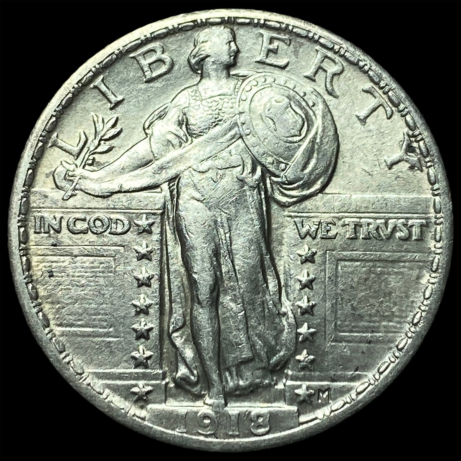 1918 Silver Standing Liberty Quarter UNCIRCULATED: 1918 Silver Standing Liberty Quarter UNCIRCULATED