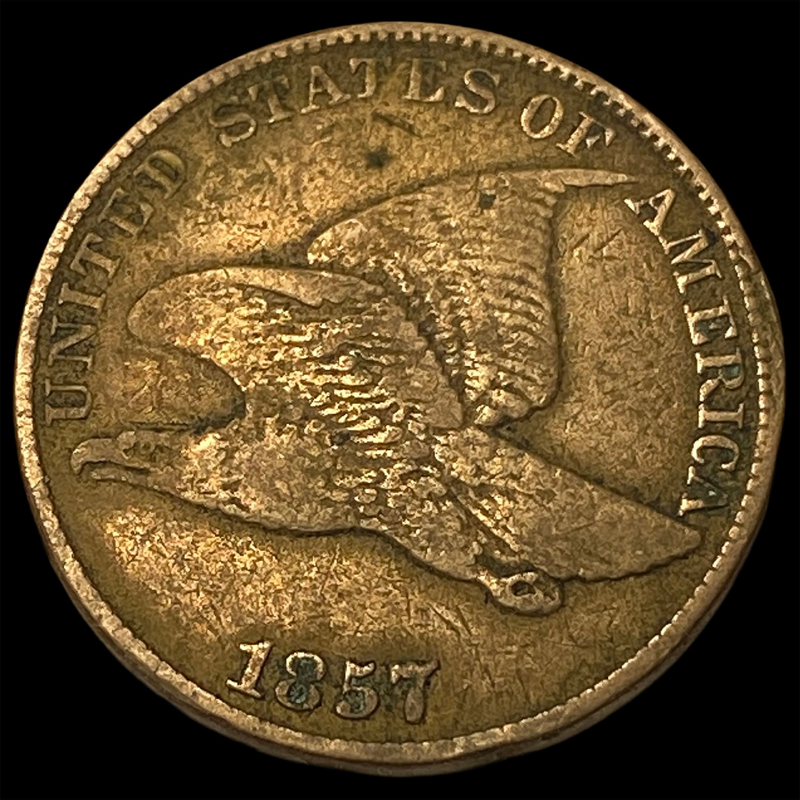 1857 Flying Eagle Cent LIGHTLY CIRCULATED: 1857 Flying Eagle Cent LIGHTLY CIRCULATED