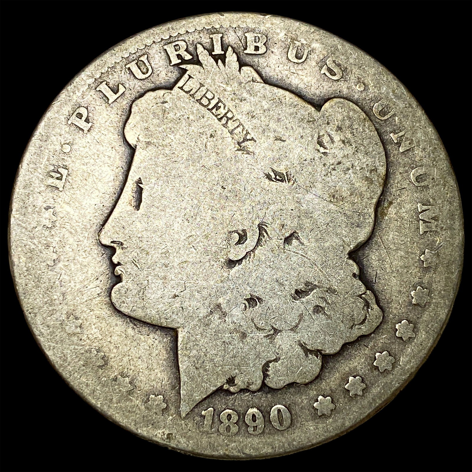 1890-CC Silver Morgan Dollar NICELY CIRCULATED: 1890-CC Silver Morgan Dollar NICELY CIRCULATED