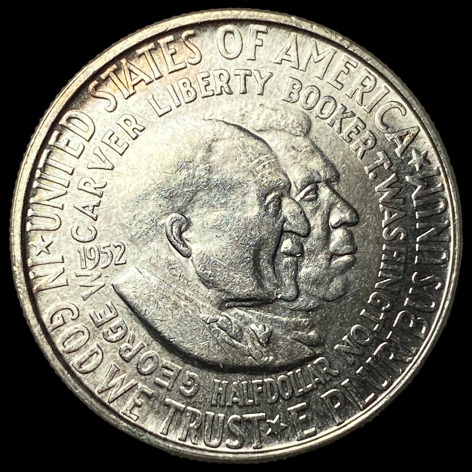 1952 Silver Washington-Carver Half Dollar GEM BU: 1952 Silver Washington-Carver Half Dollar GEM BU