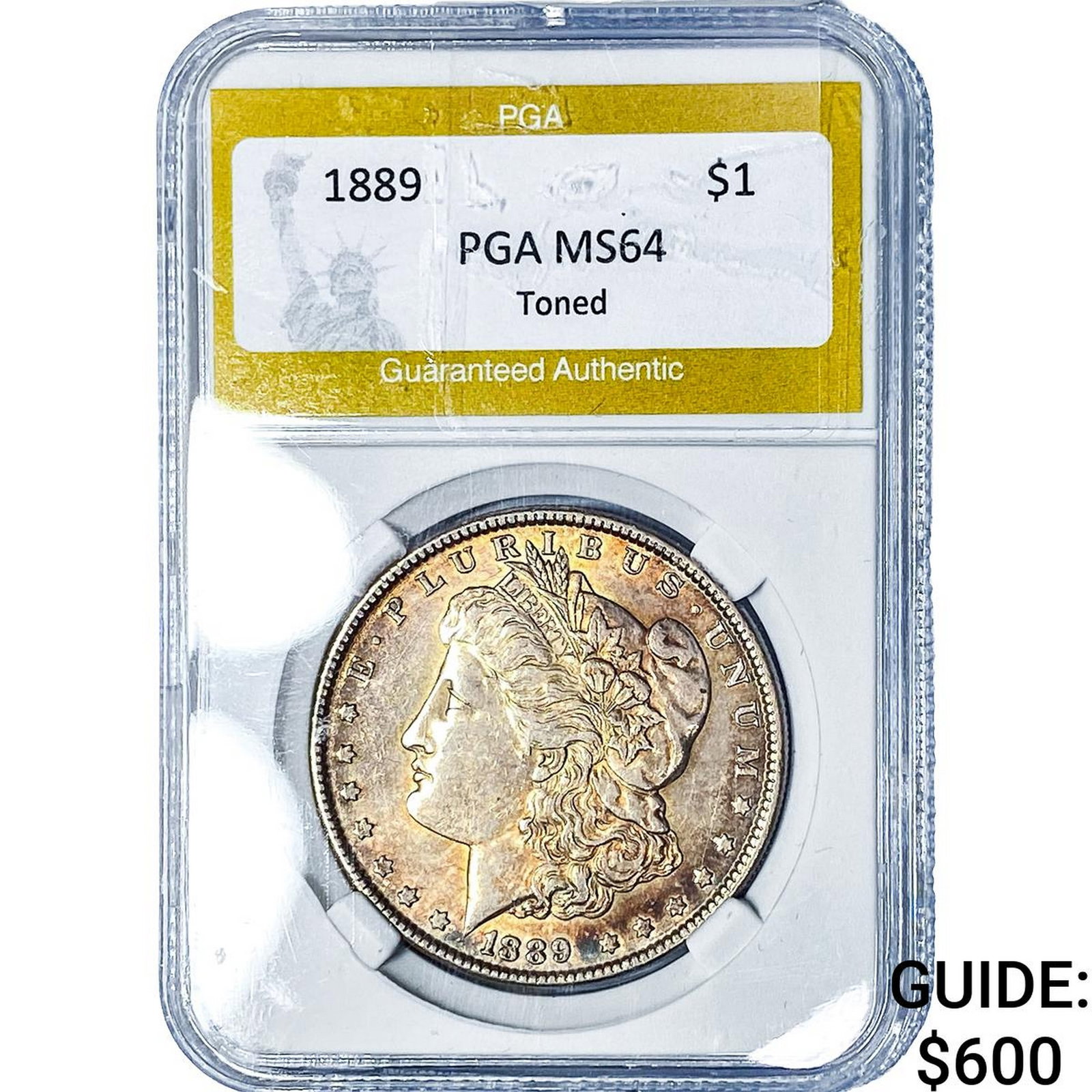 1889 Morgan Silver Dollar PGA MS64 Toned (1 of 2)