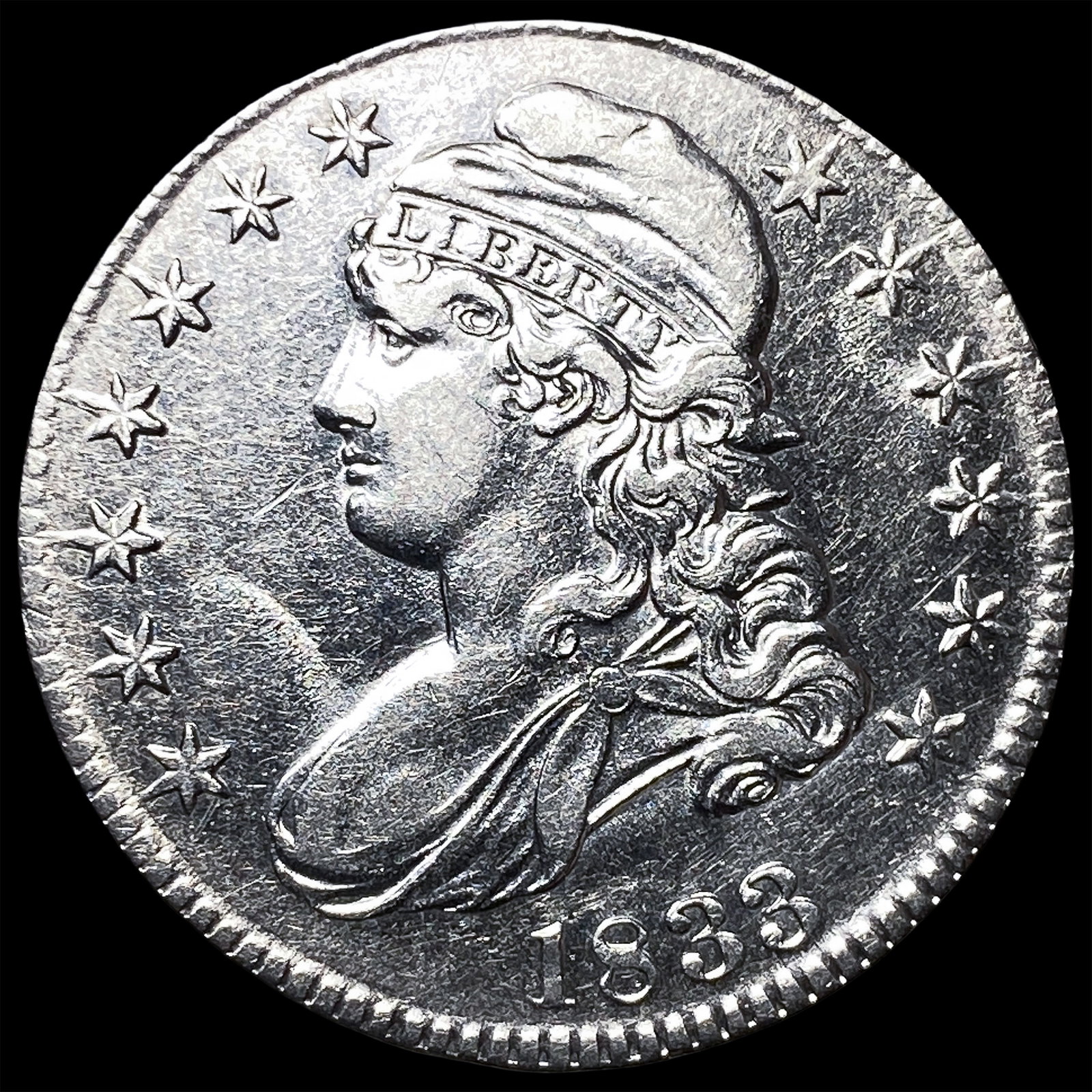 1833 Capped Bust Half Dollar UNCIRCULATED: 1833 Capped Bust Half Dollar UNCIRCULATED