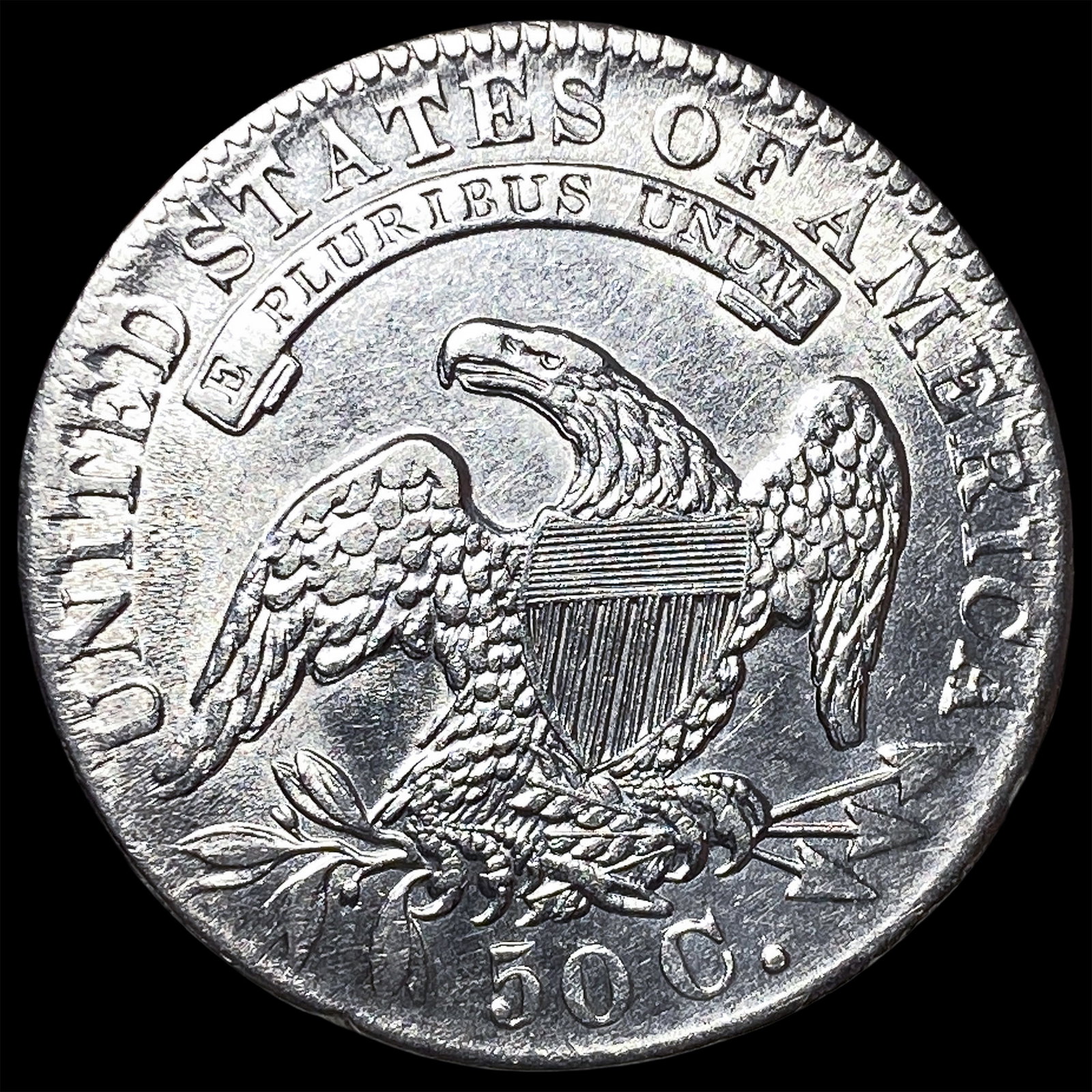 1833 Capped Bust Half Dollar UNCIRCULATED - 2