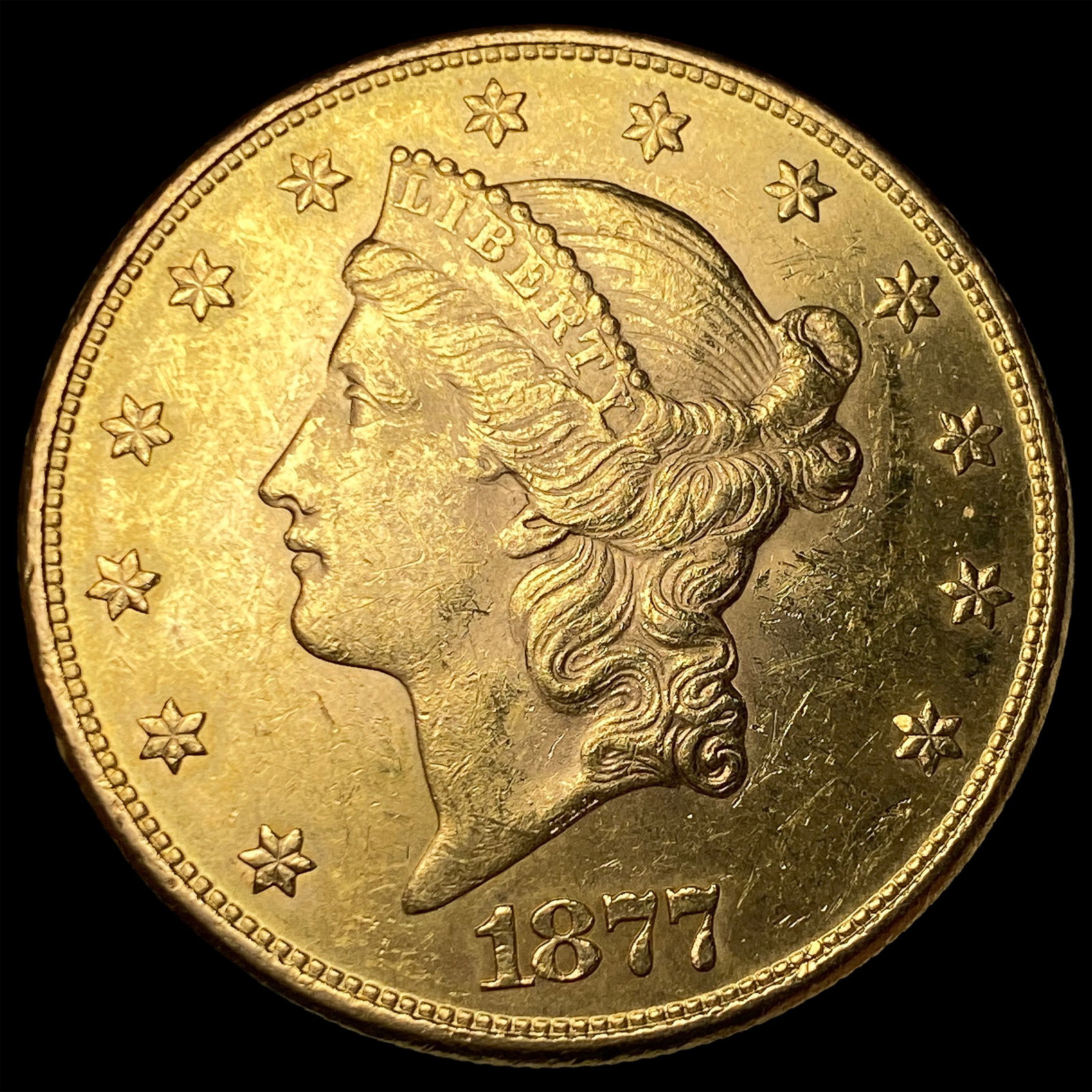 1877 Liberty Head $20 Double Eagle UNCIRCULATED: 1877 Liberty Head $20 Double Eagle UNCIRCULATED