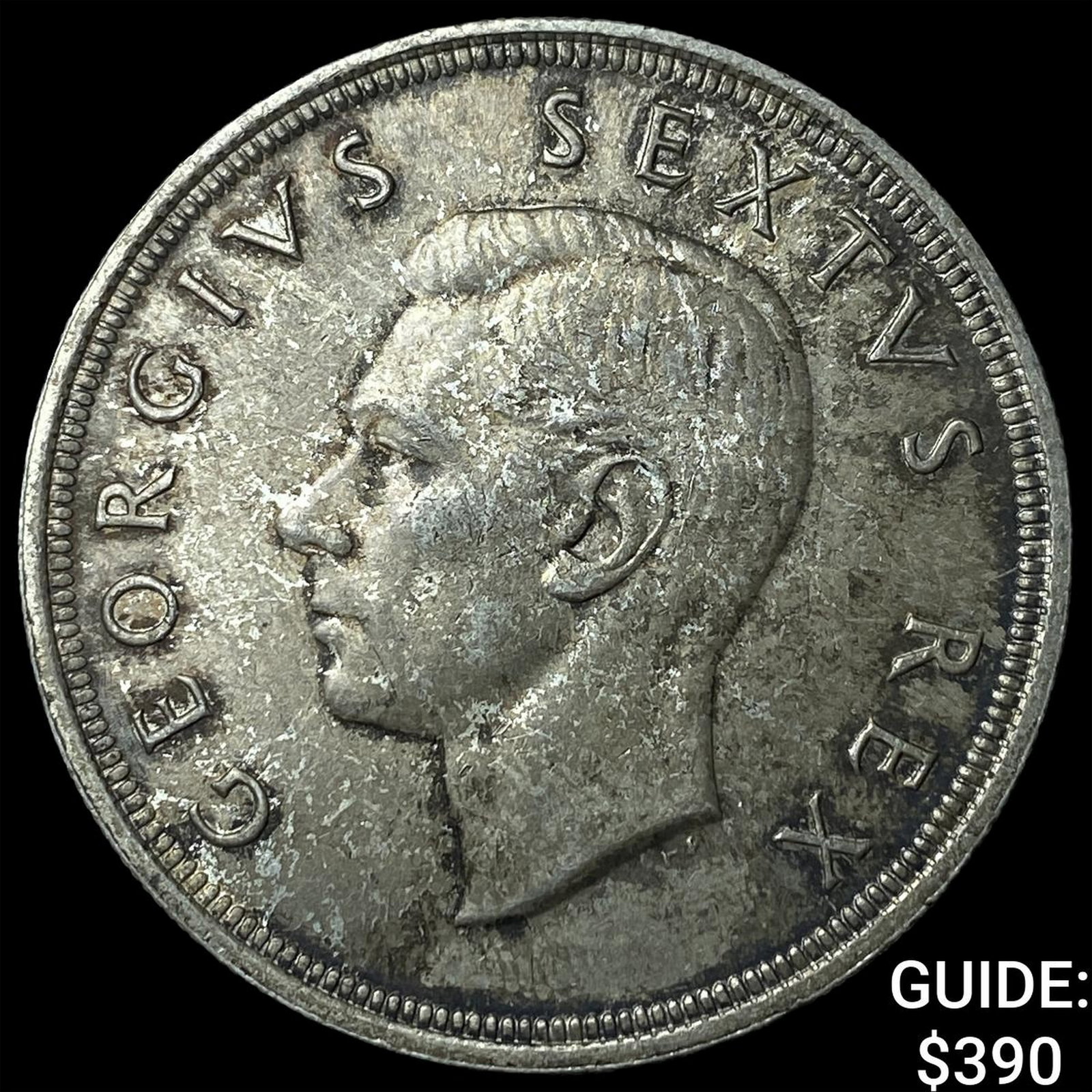 1948 South Africa Silver 5 Shillings: 1948 South Africa Silver 5 Shillings
