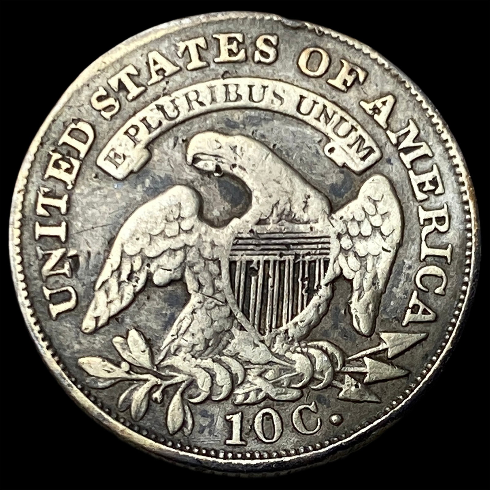 1836 Silver Capped Bust Dime LIGHTLY CIRCULATED - 2