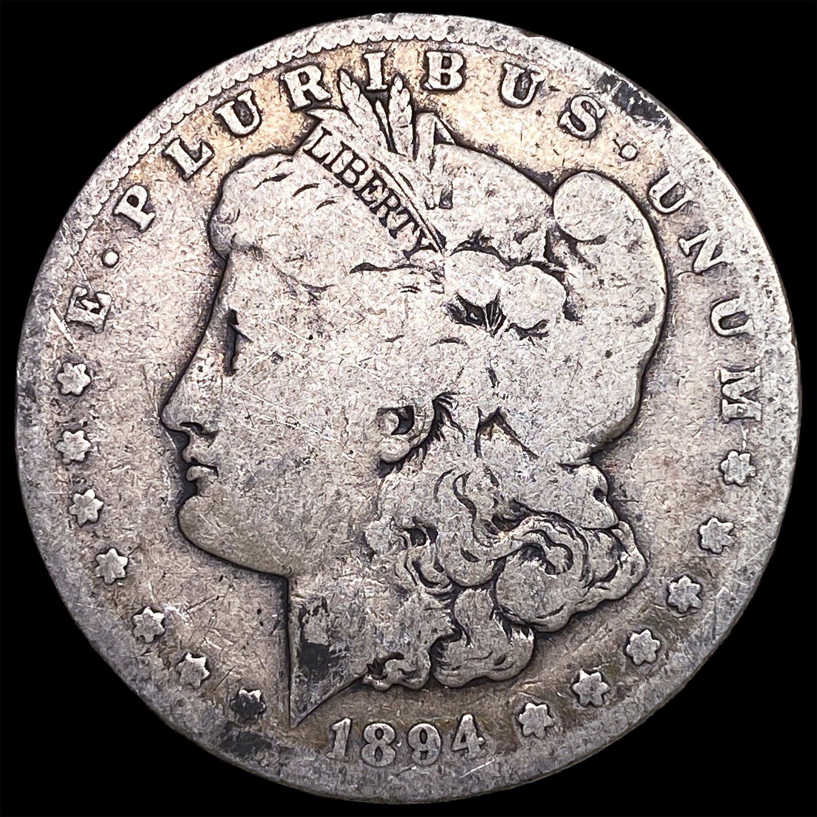 1894-S Silver Morgan Dollar NICELY CIRCULATED: 1894-S Silver Morgan Dollar NICELY CIRCULATED