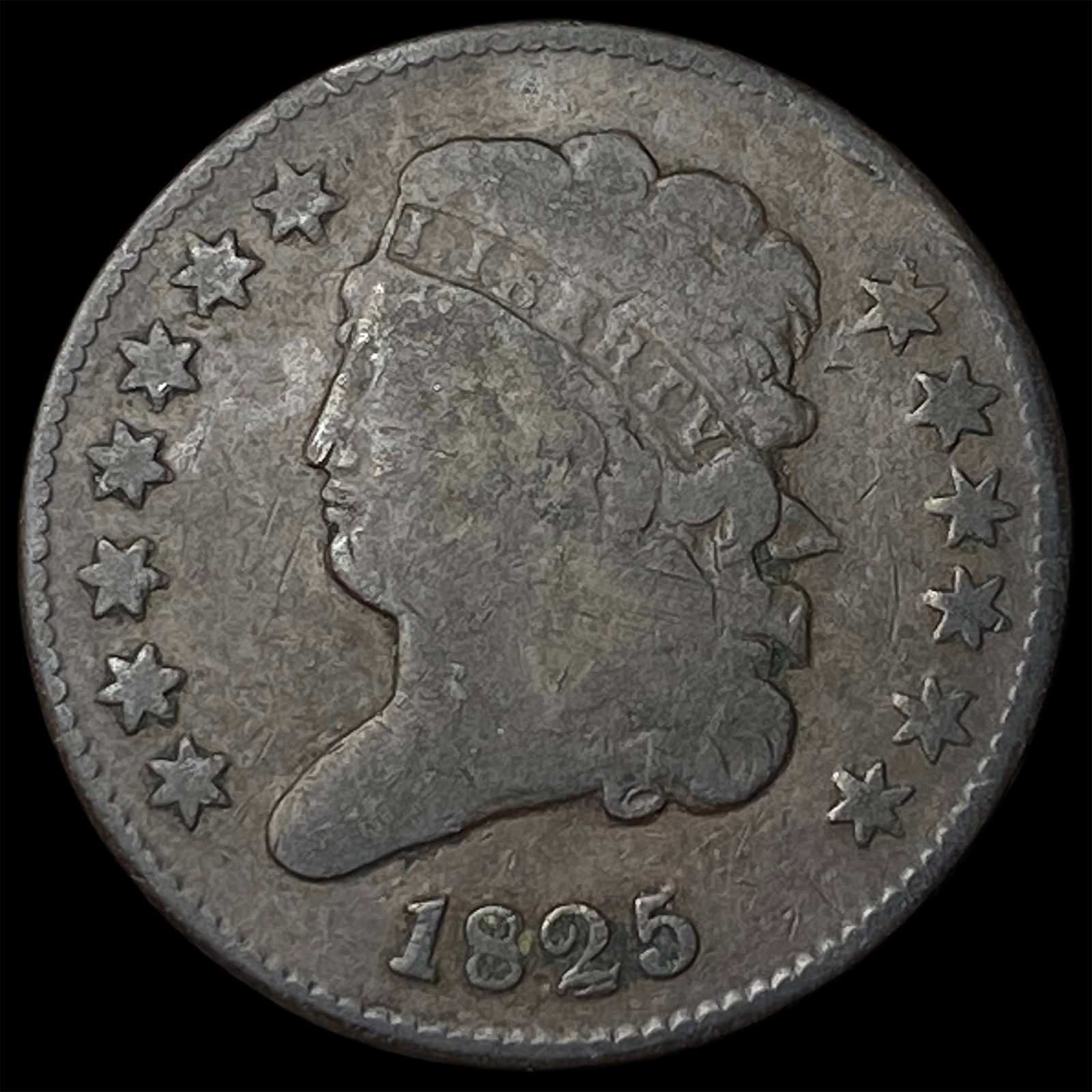 1825 Classic Head Half Cent HIGH GRADE (1 of 2)