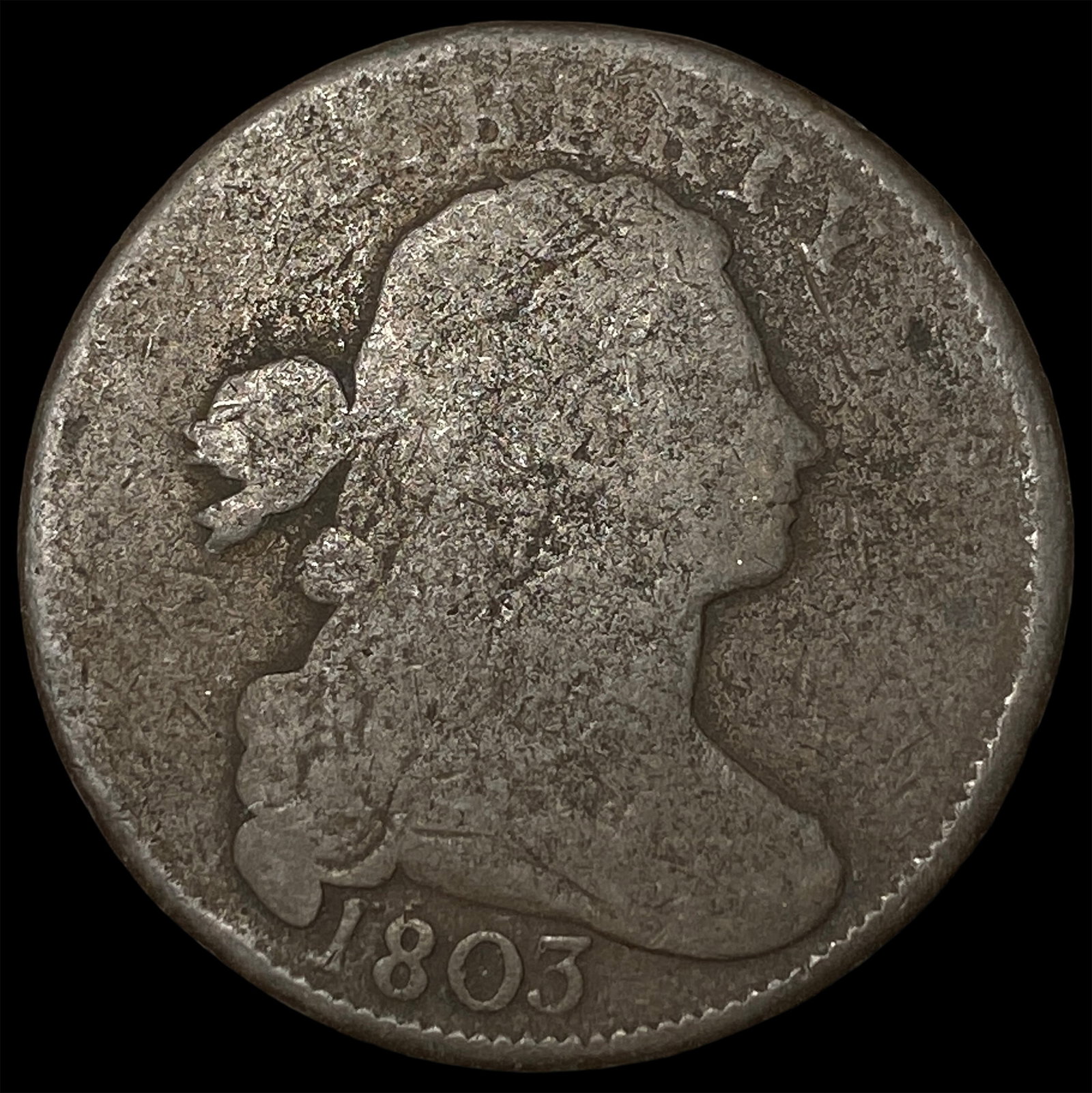1803 Draped Bust Large Cent NICELY CIRCULATED: 1803 Draped Bust Large Cent NICELY CIRCULATED