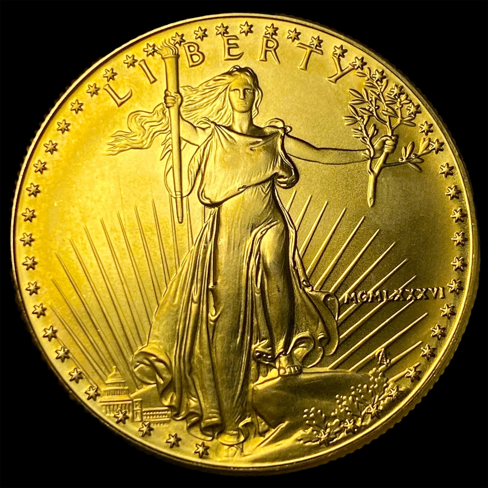 1986 1oz Gold $50 American Eagle UNCIRCULATED (1 of 2)