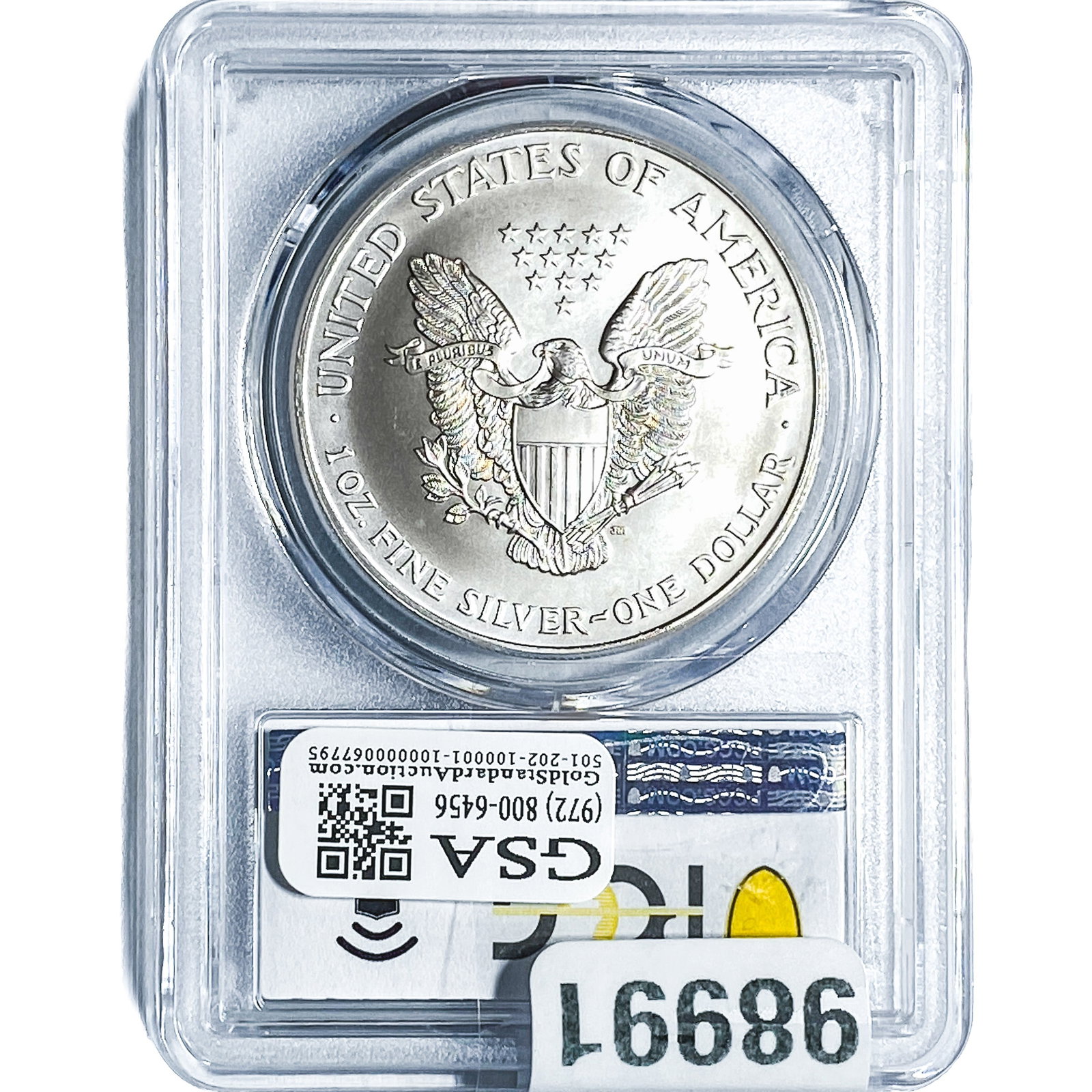 1999 Silver Eagle PCGS MS66 - 2