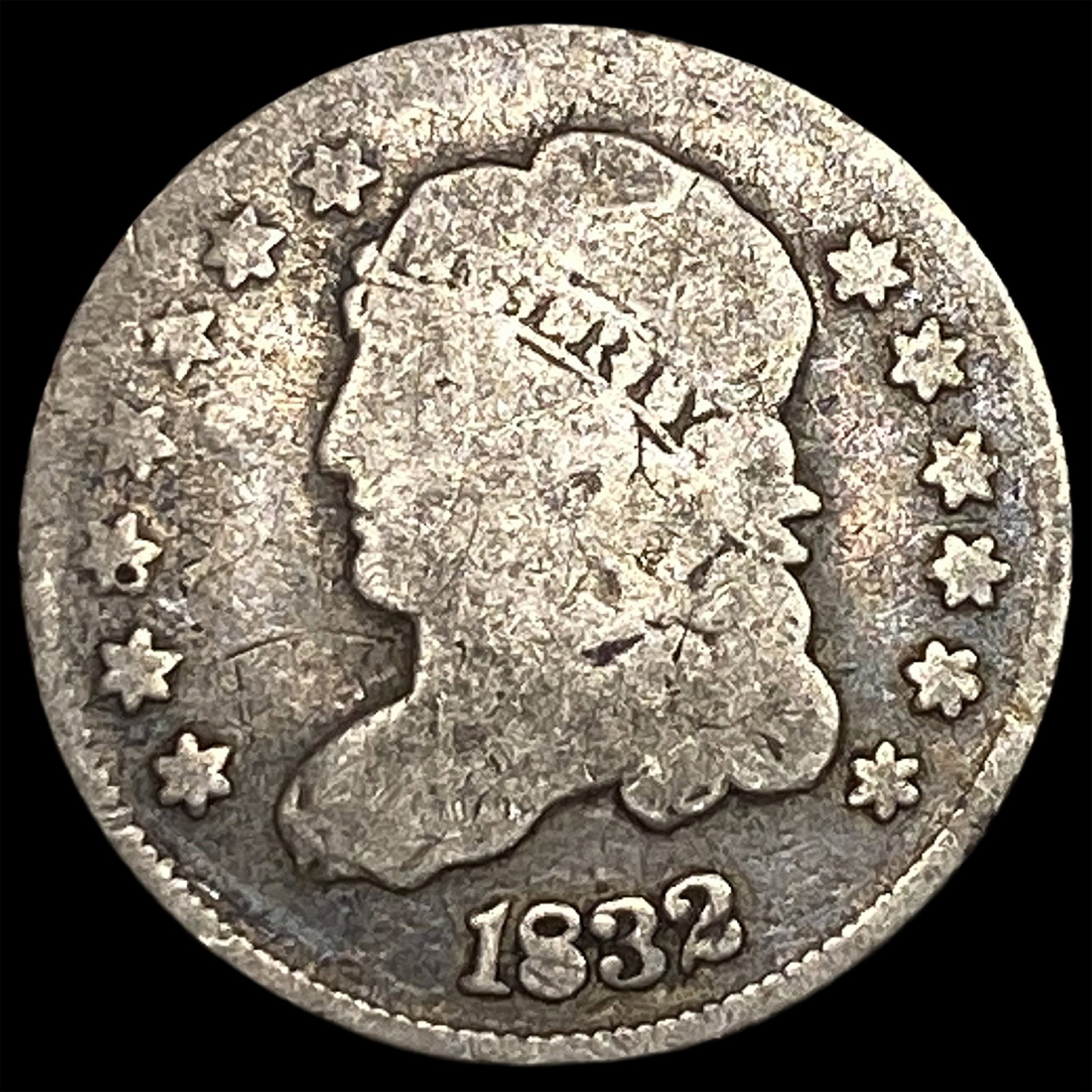1832 Silver Capped Bust Half Dime NICELY CIRCULATED: 1832 Silver Capped Bust Half Dime NICELY CIRCULATED