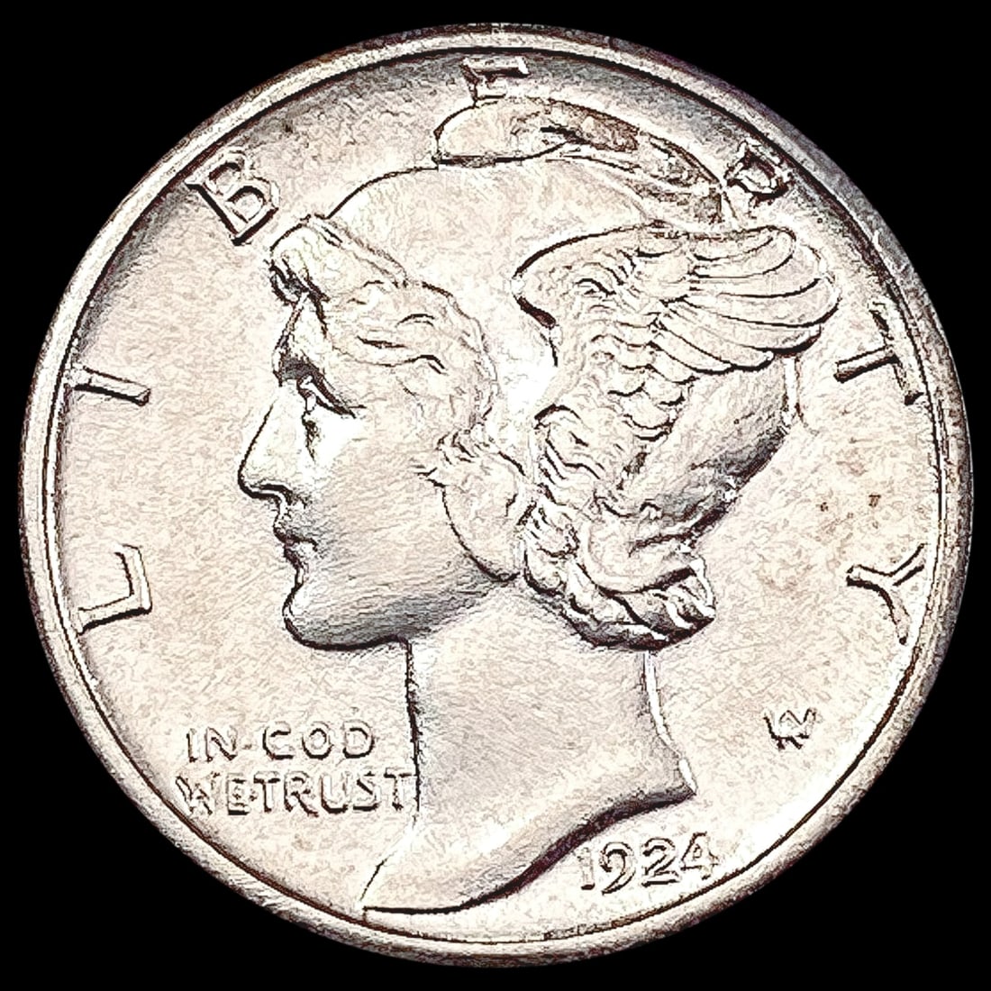1924-S Mercury Dime UNCIRCULATED: 1924-S Mercury Dime UNCIRCULATED