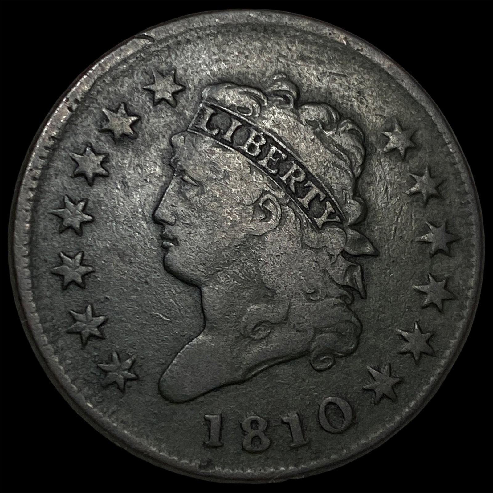 1810 Classic Head Large Cent NEARLY UNCIRCULATED: 1810 Classic Head Large Cent NEARLY UNCIRCULATED