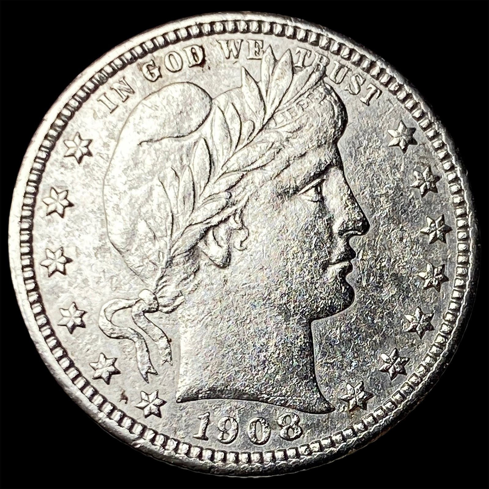 1908-D Barber Silver Quarter HIGH GRADE: 1908-D Barber Silver Quarter HIGH GRADE