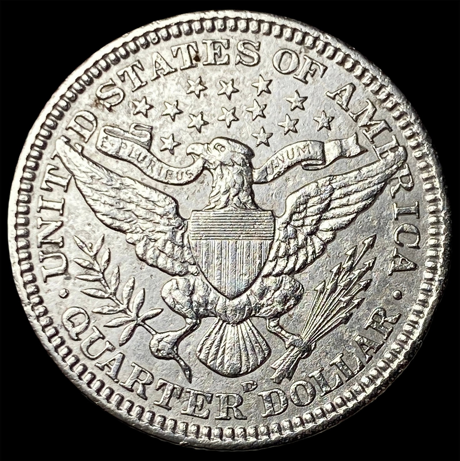 1908-D Barber Silver Quarter HIGH GRADE - 2