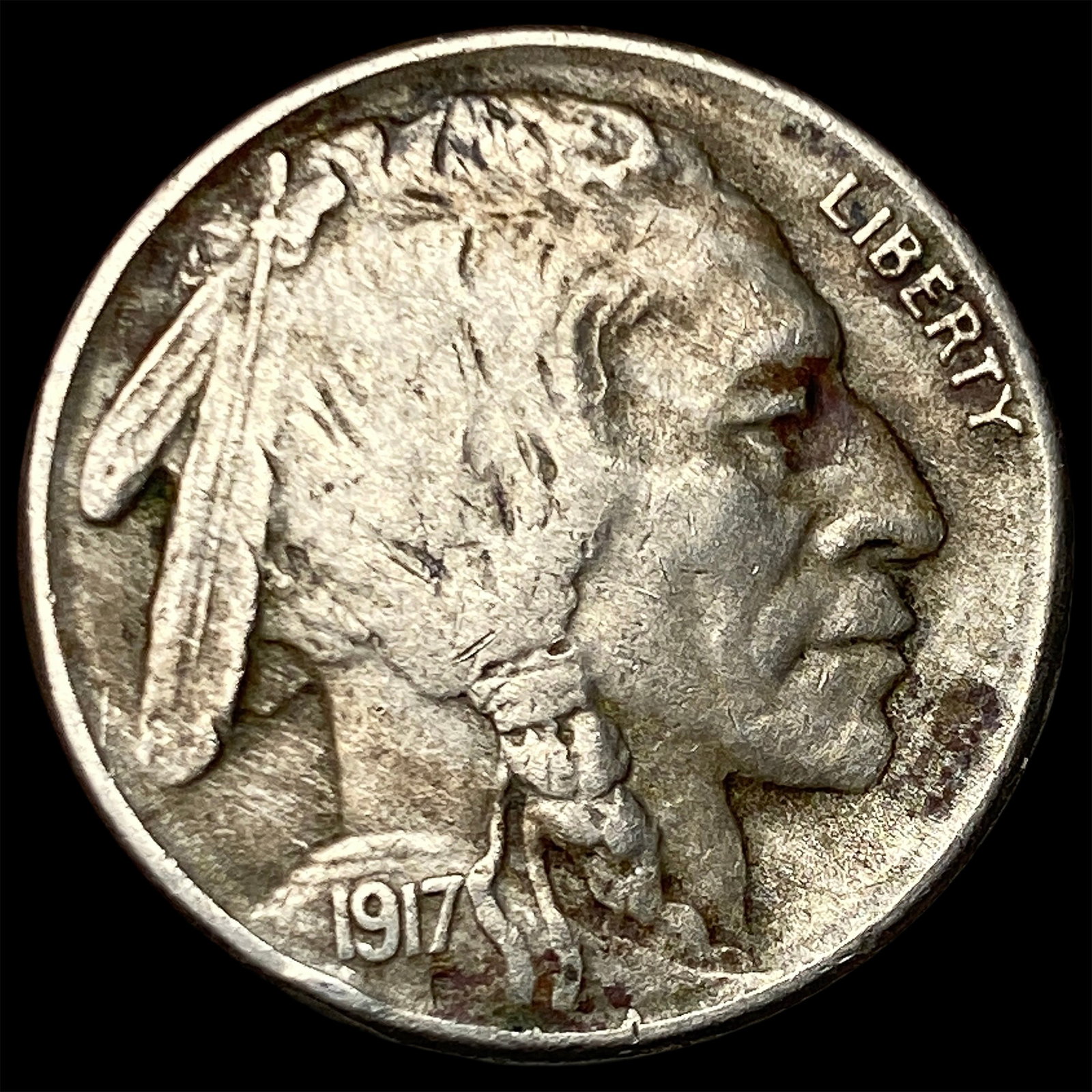 1917-S Buffalo Nickel CLOSELY UNCIRCULATED: 1917-S Buffalo Nickel CLOSELY UNCIRCULATED