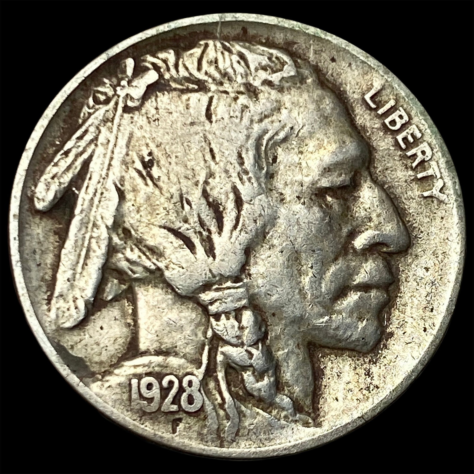 1928-D Buffalo Nickel CLOSELY UNCIRCULATED: 1928-D Buffalo Nickel CLOSELY UNCIRCULATED