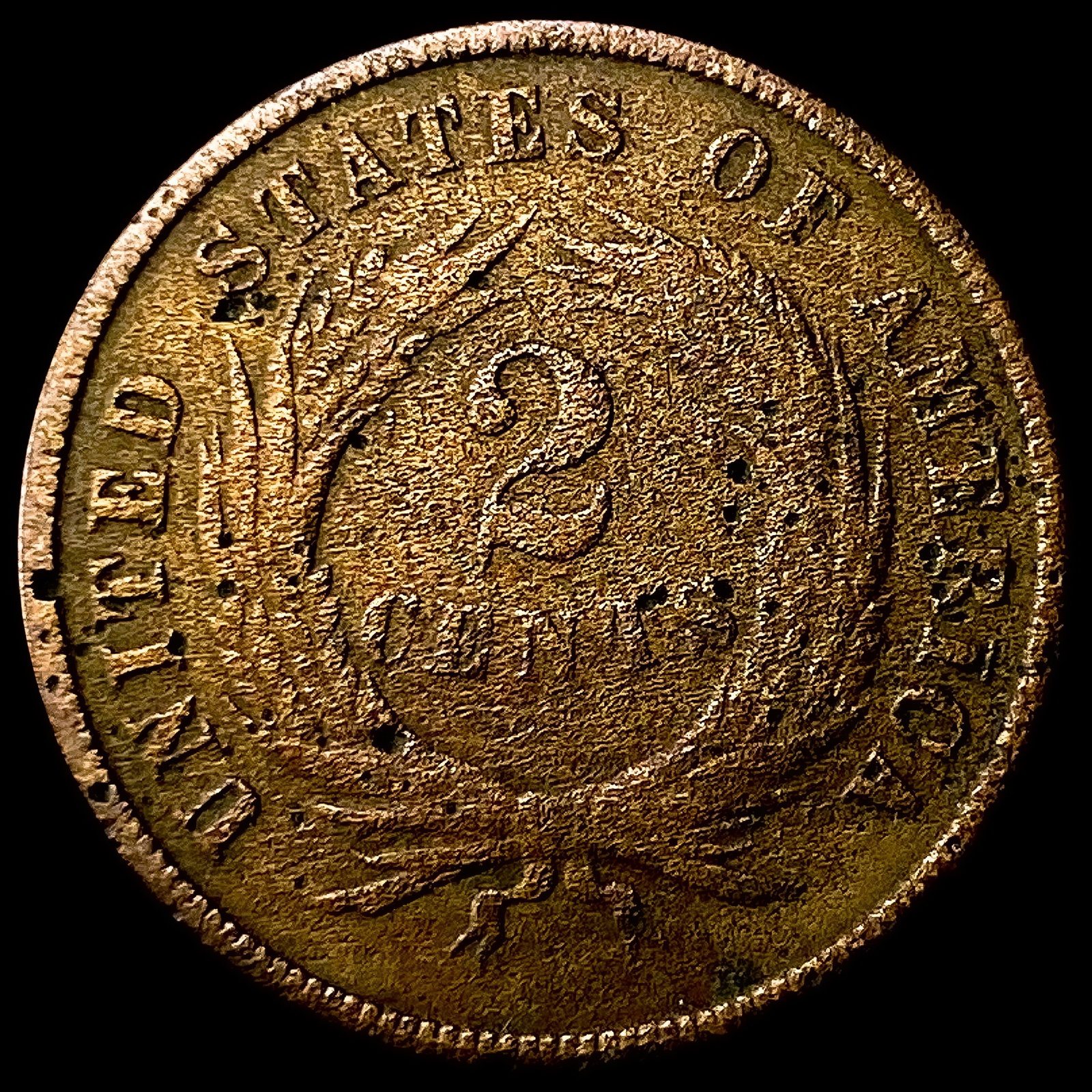 1870 Two-Cent Piece LIGHTLY CIRCULATED - 2