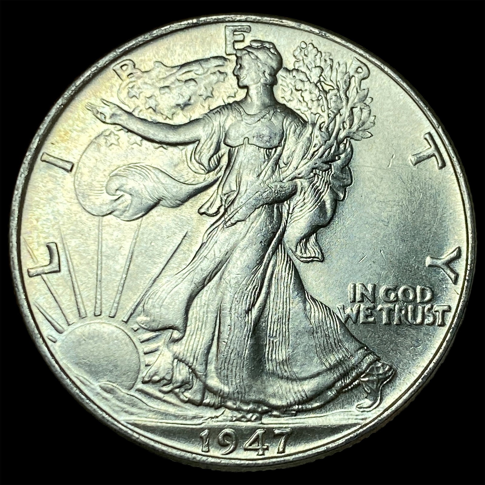 1947 Silver Walking Liberty Half Dollar UNCIRCULATED: 1947 Silver Walking Liberty Half Dollar UNCIRCULATED