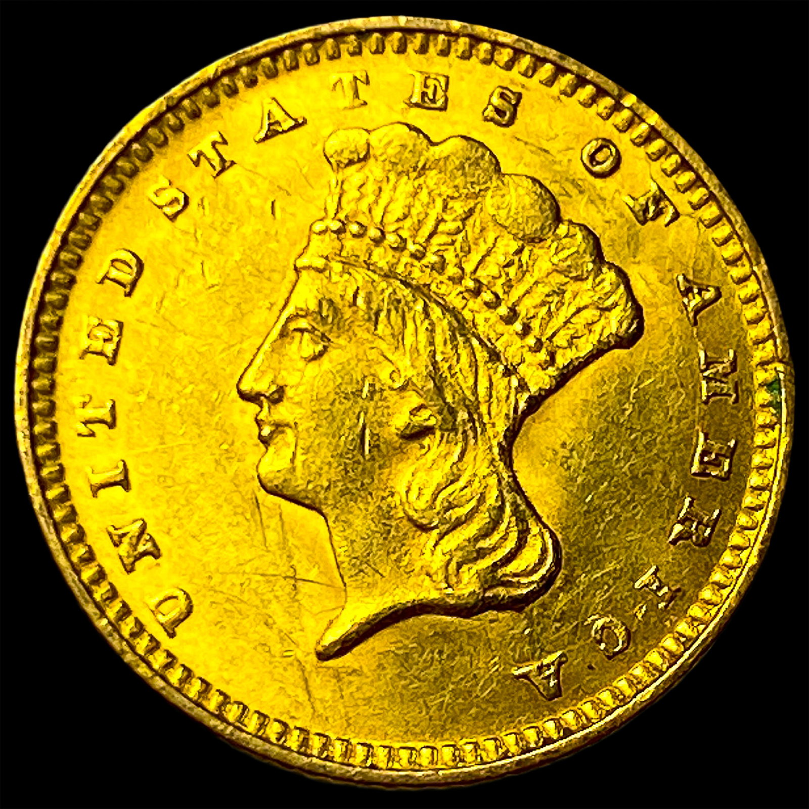 1874 Gold $1 Indian Princess Type 3 UNCIRCULATED: 1874 Gold $1 Indian Princess Type 3 UNCIRCULATED