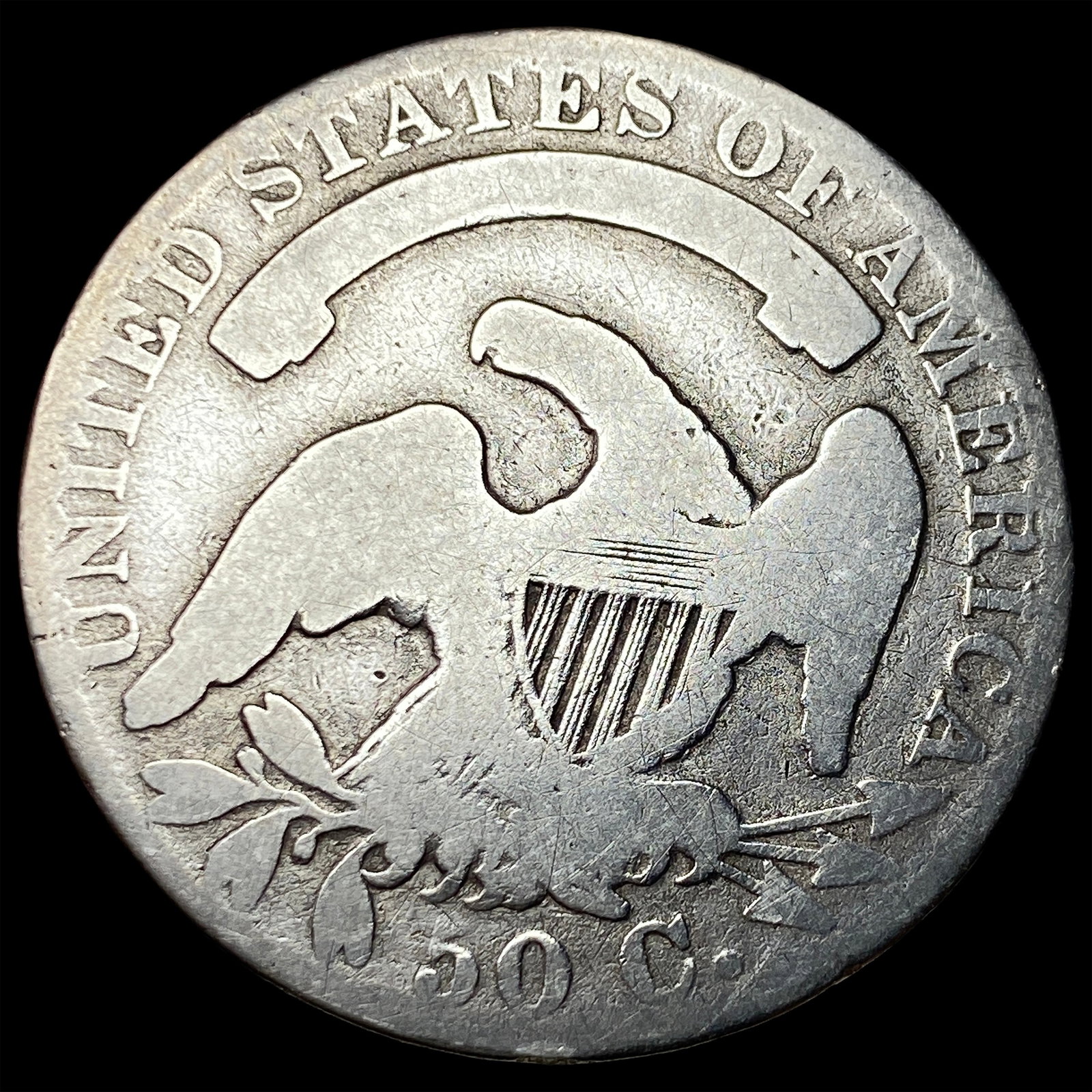 1833 Capped Bust Half Dollar NICELY CIRCULATED - 2