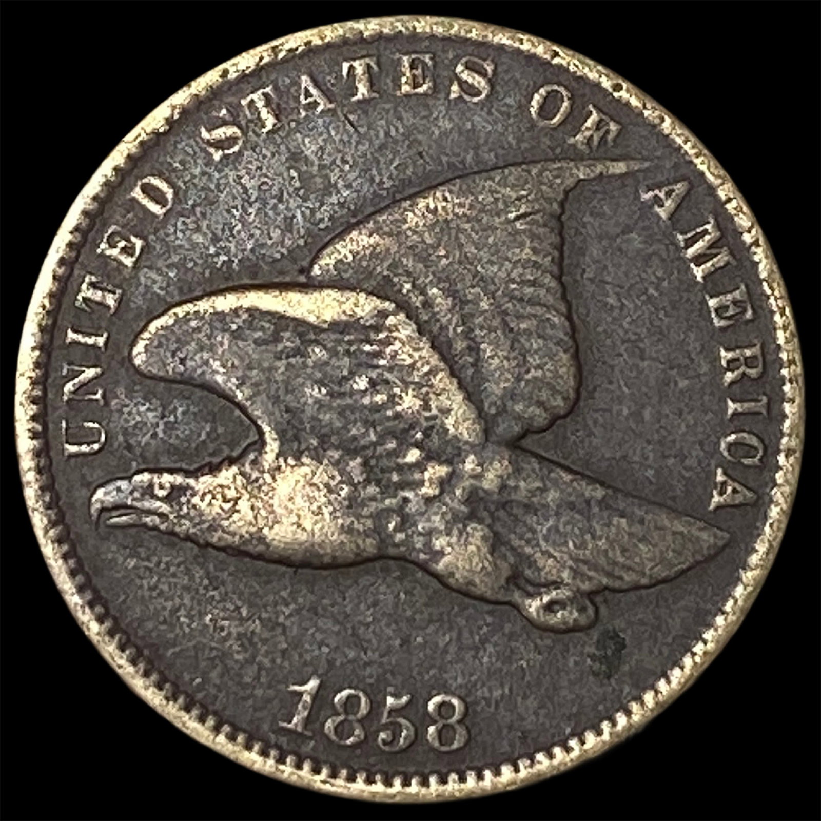 1858 Flying Eagle Cent NICELY CIRCULATED: 1858 Flying Eagle Cent NICELY CIRCULATED