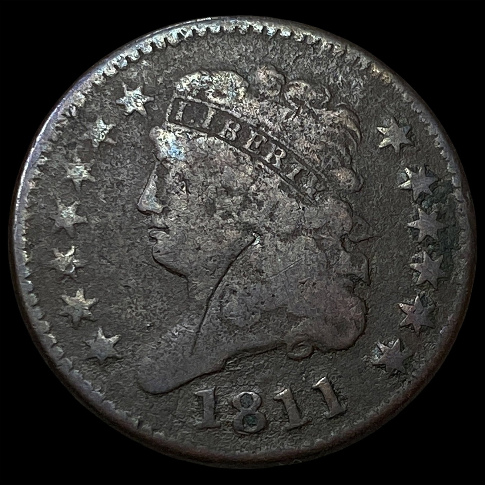 1811 Classic Head Half Cent NICELY CIRCULATED: 1811 Classic Head Half Cent NICELY CIRCULATED
