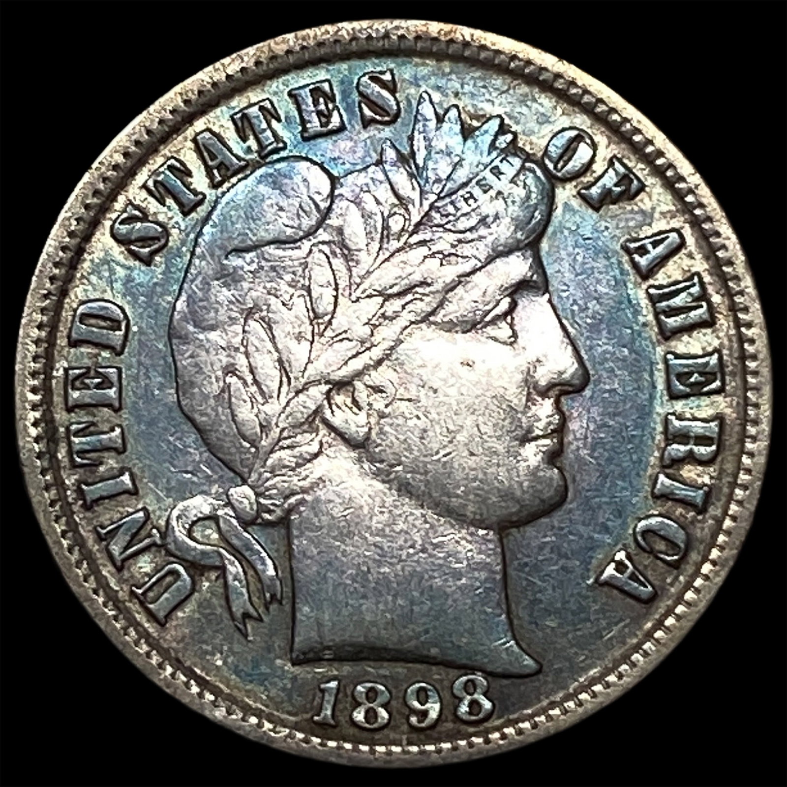 1898 Silver Barber Dime CLOSELY UNCIRCULATED: 1898 Silver Barber Dime CLOSELY UNCIRCULATED