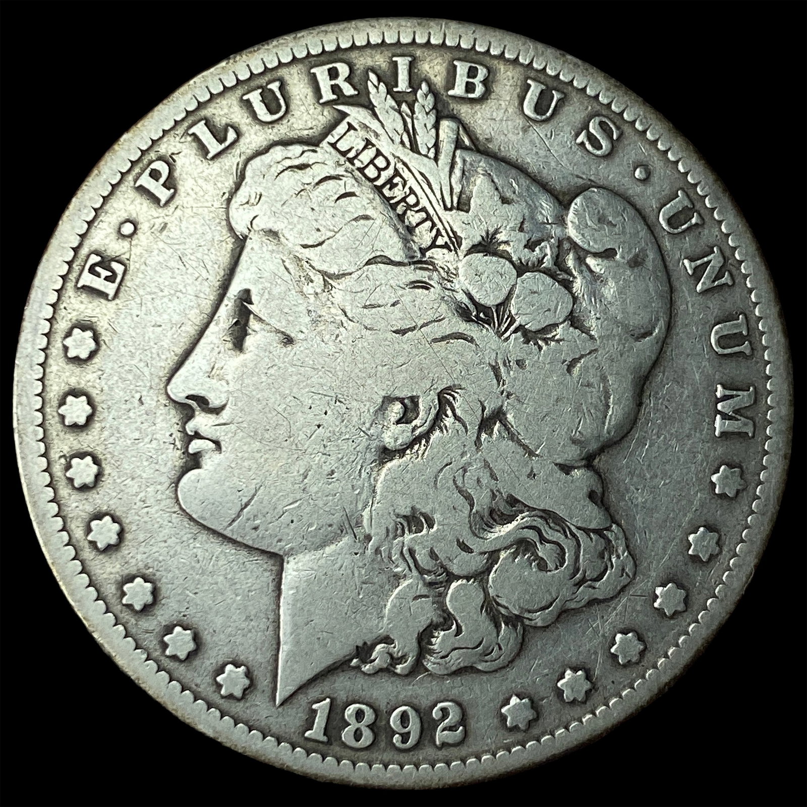 1892-S Silver Morgan Dollar LIGHTLY CIRCULATED: 1892-S Silver Morgan Dollar LIGHTLY CIRCULATED