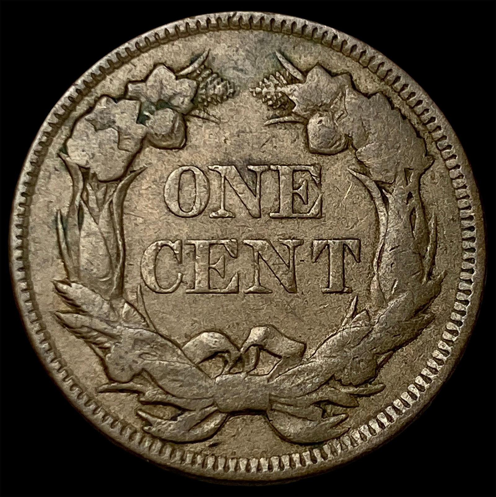1857 Flying Eagle Cent NEARLY UNCIRCULATED - 2