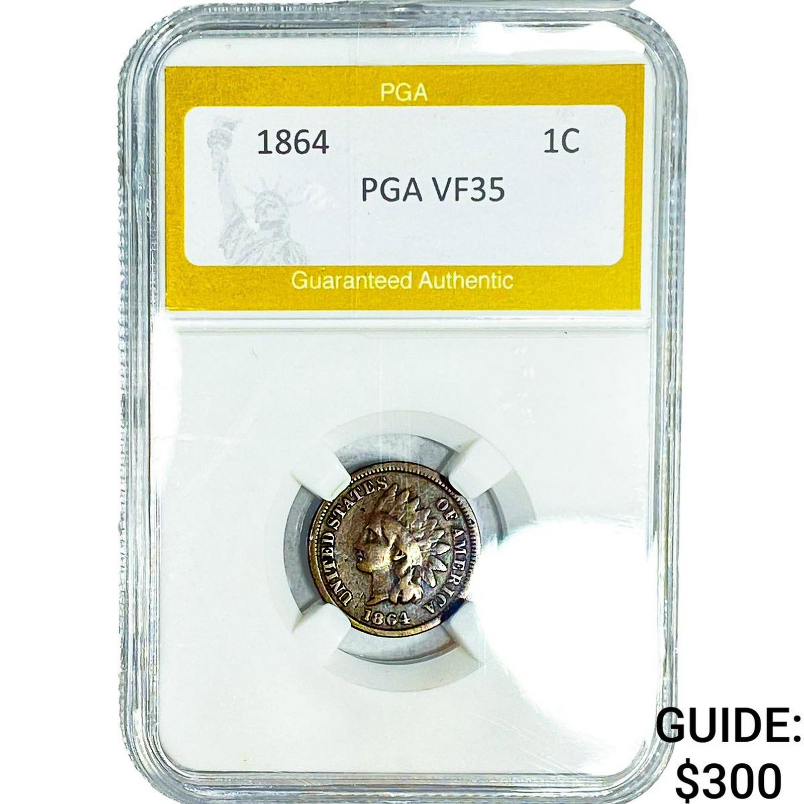 1864 Indian Head Cent PGA VF35: 1864 Indian Head Cent PGA VF35