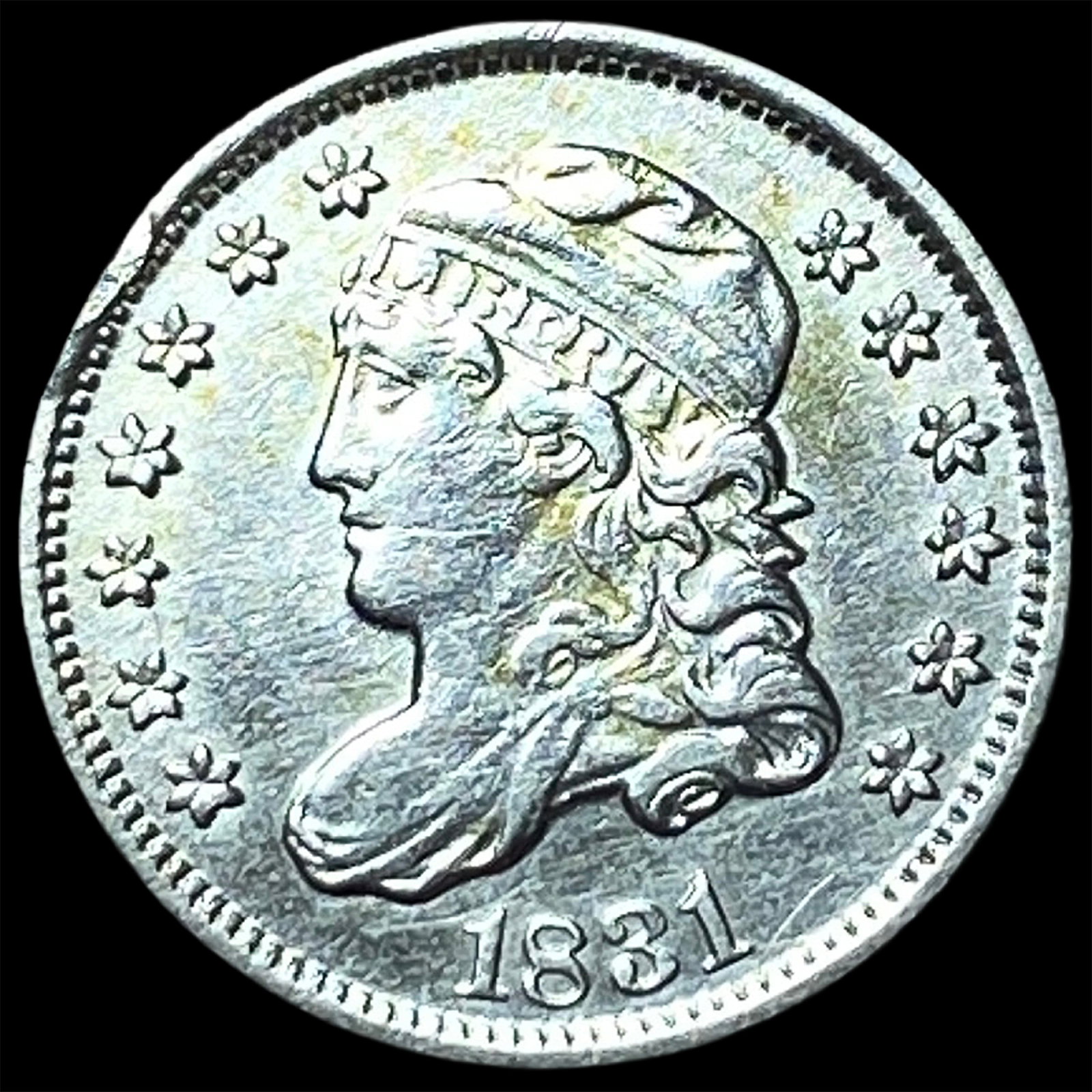 1831 Capped Bust Half Dollar CLOSELY UNCIRCULATED: 1831 Capped Bust Half Dollar CLOSELY UNCIRCULATED