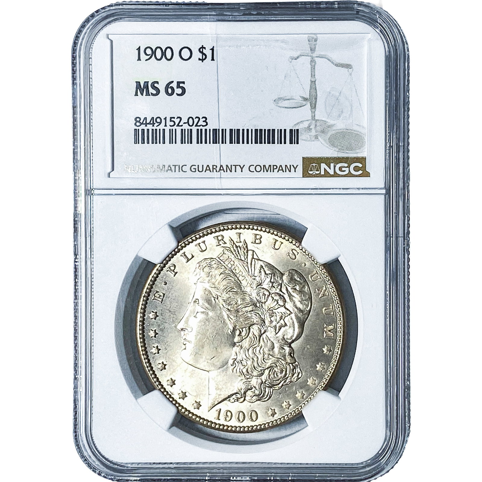 1900-O Morgan Silver Dollar NGC MS65: 1900-O Morgan Silver Dollar NGC MS65