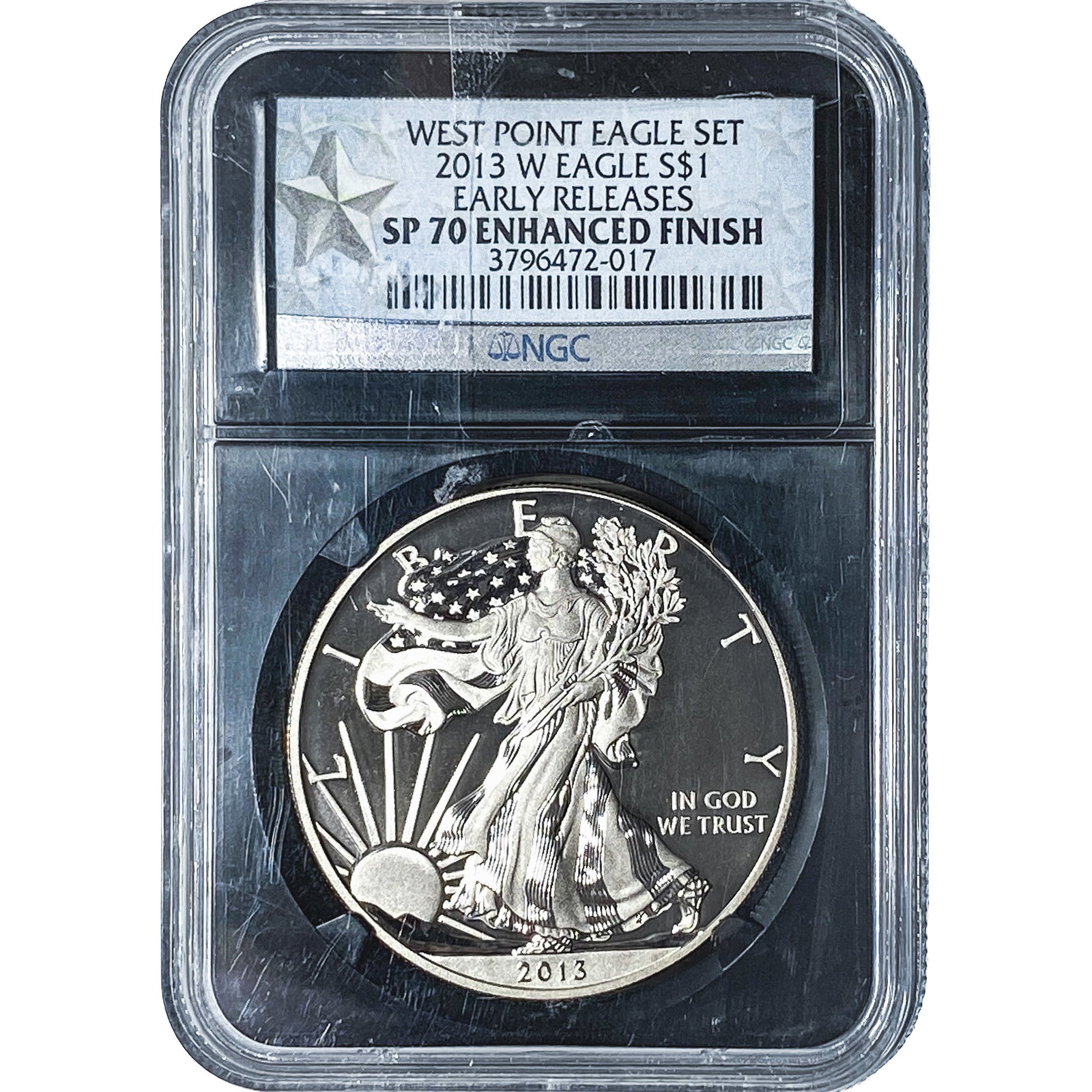 2013-W Silver Eagle NGC SP70 Enhanced Finish: 2013-W Silver Eagle NGC SP70 Enhanced Finish
