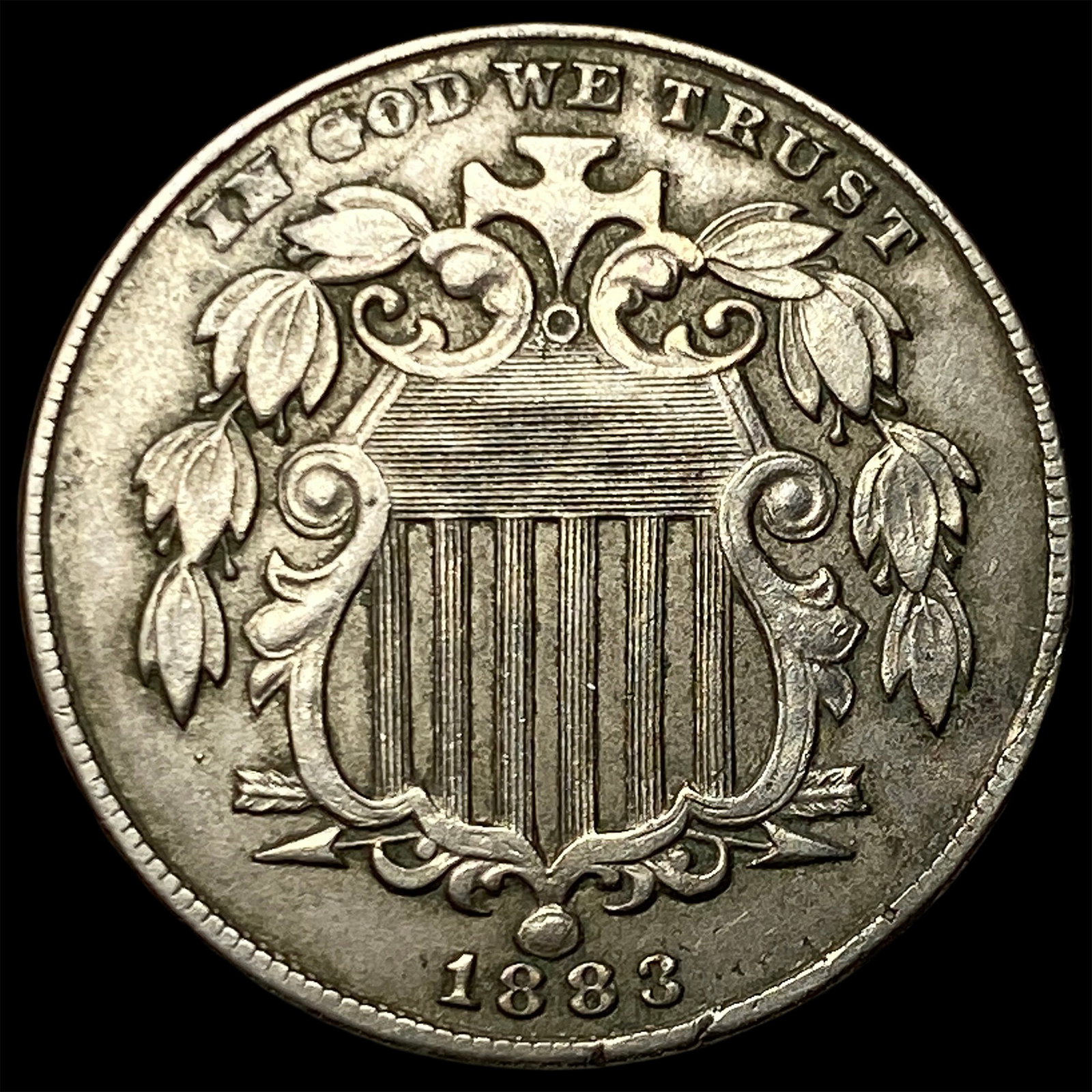 1883 Shield Nickel CLOSELY UNCIRCULATED (1 of 2)