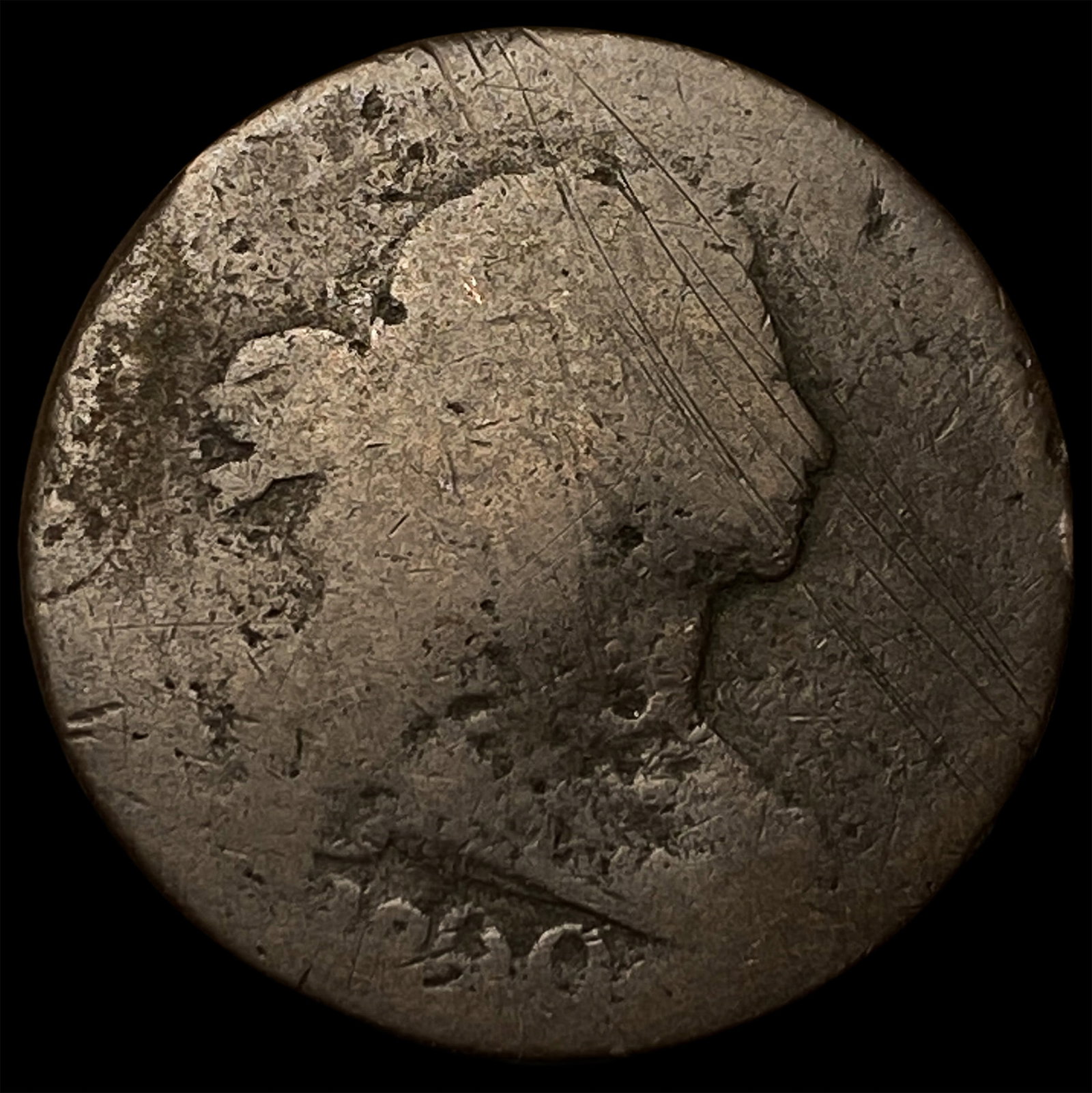 1800 Draped Bust Half Cent NICELY CIRCULATED: 1800 Draped Bust Half Cent NICELY CIRCULATED