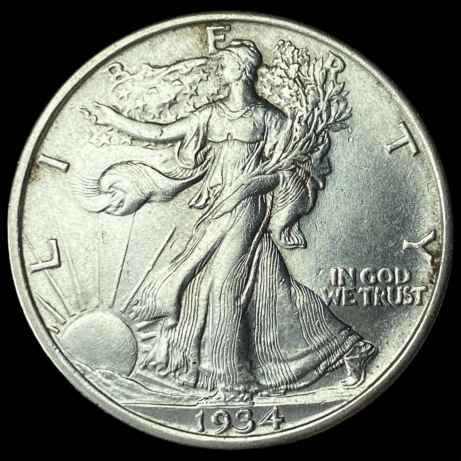1934 Silver Walking Liberty Half Dollar UNCIRCULATED: 1934 Silver Walking Liberty Half Dollar UNCIRCULATED
