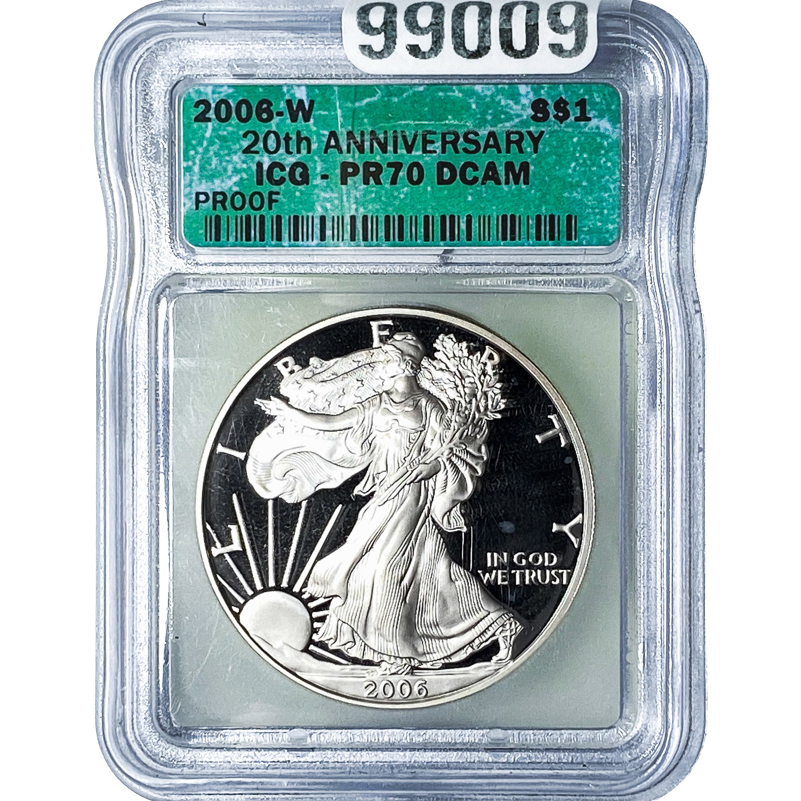 2006-W Silver Eagle ICG PR70 20th Anniversary: 2006-W Silver Eagle ICG PR70 20th Anniversary