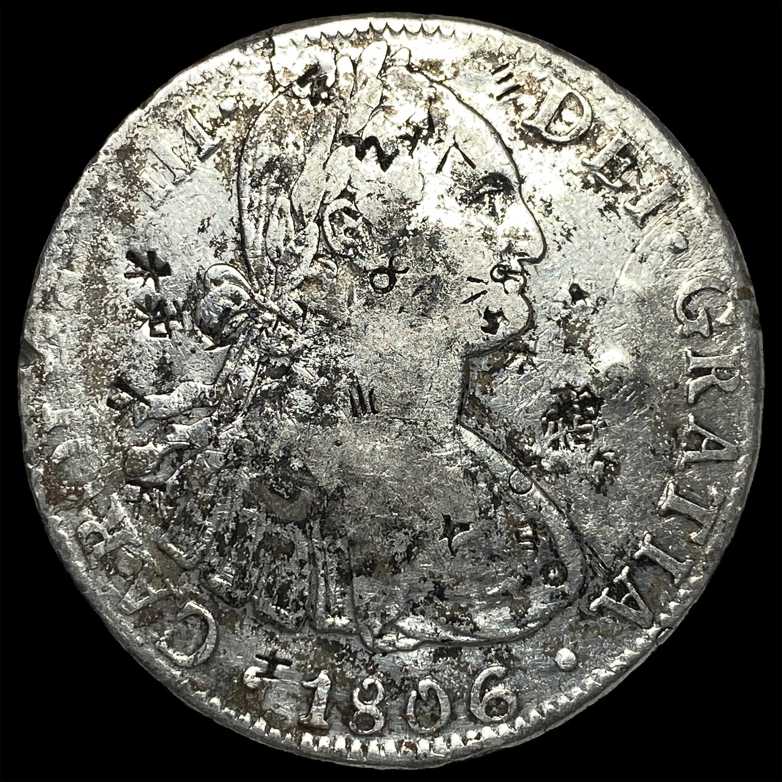 1806-Mo TH Mexico 8 Reales Silver Coin HIGH GRADE: 1806-Mo TH Mexico 8 Reales Silver Coin HIGH GRADE