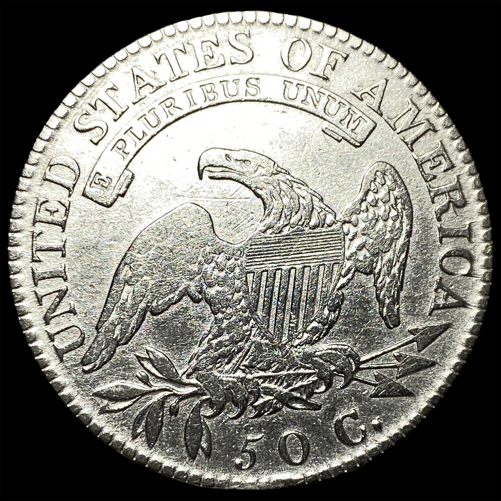 1819 Capped Bust Half Dollar CLOSELY UNCIRCULATED - 2